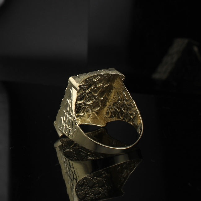 10K Gold Large Nugget Ring
