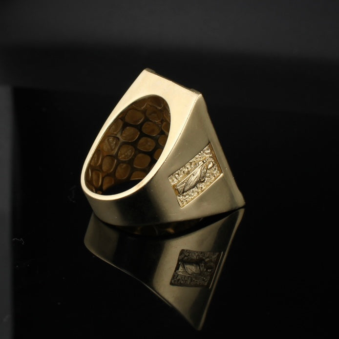 10K Gold Large Saint Jude  Ring