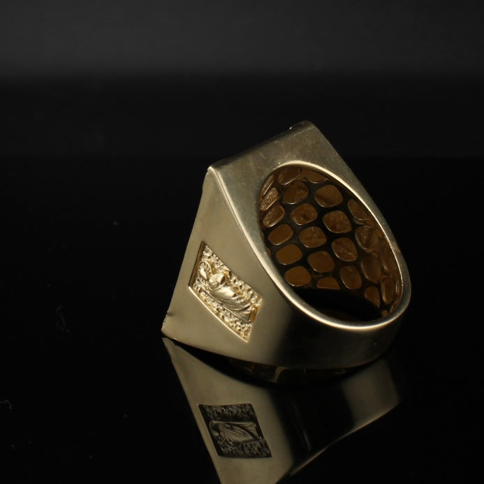 10K Gold Large Saint Jude  Ring