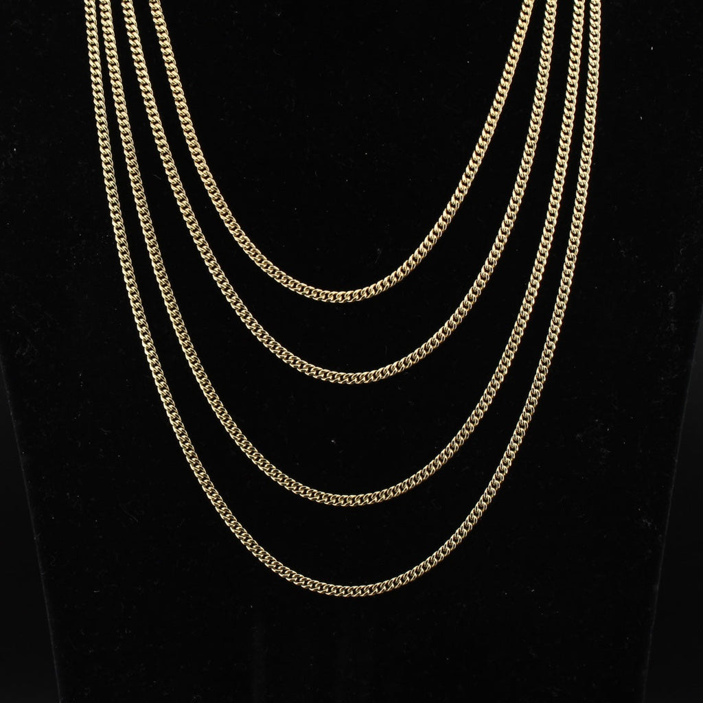 10K Gold Cuban Chain 3mm
