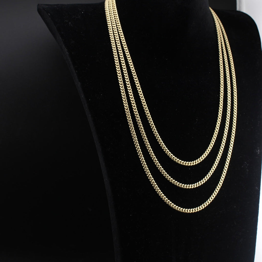 10K Gold Cuban Chain 4mm