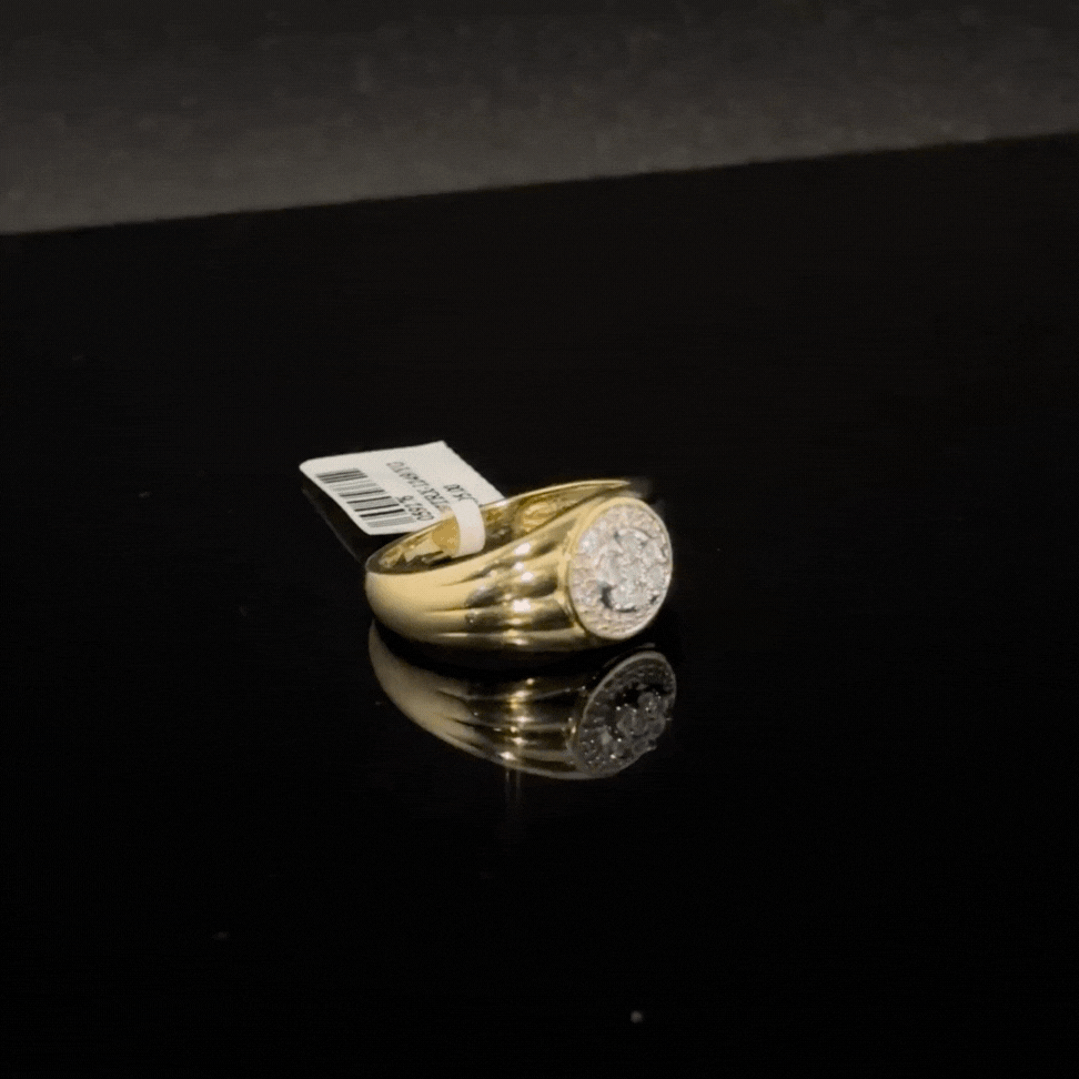 10K Diamond Mens Ring