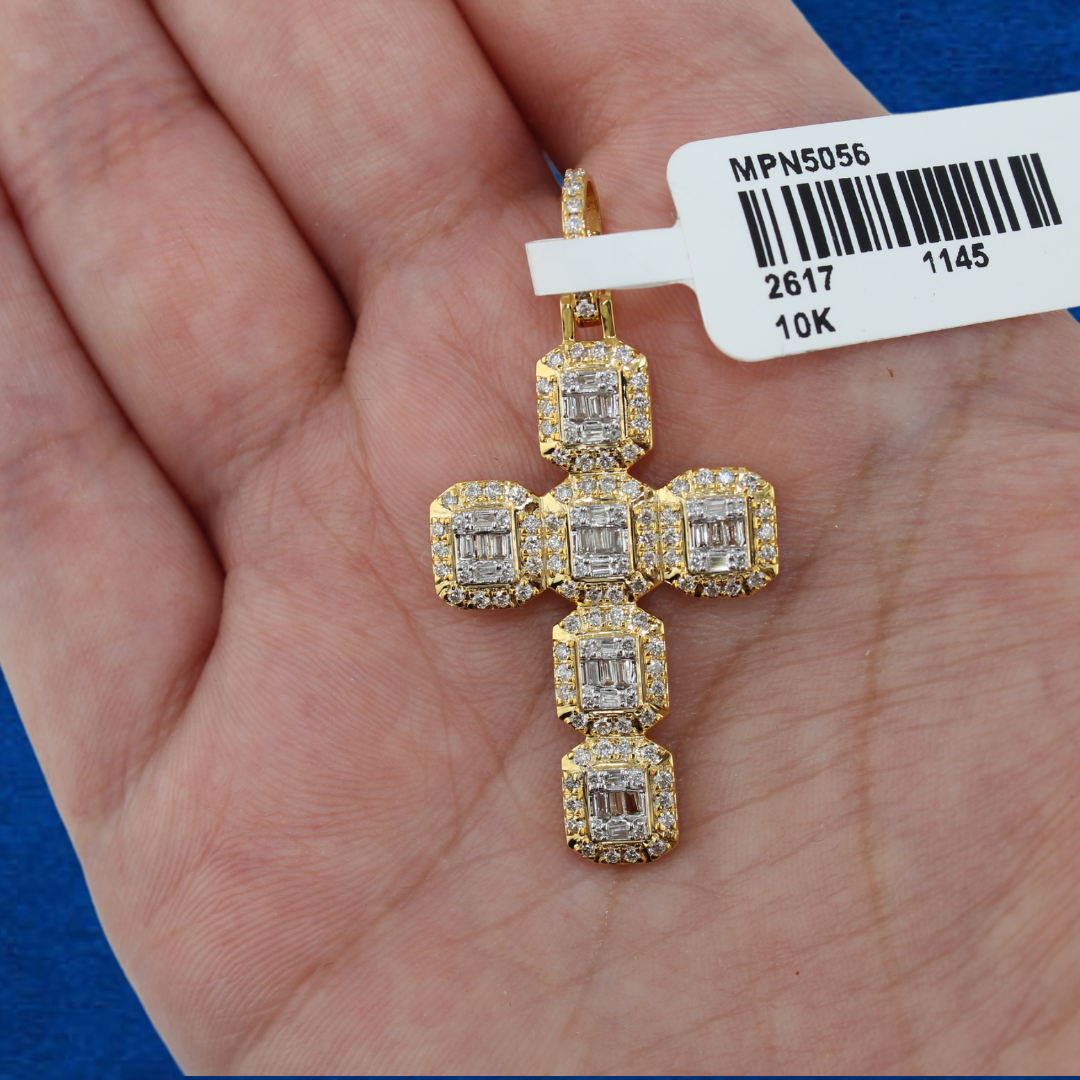 10k Gold And Diamond Cross
