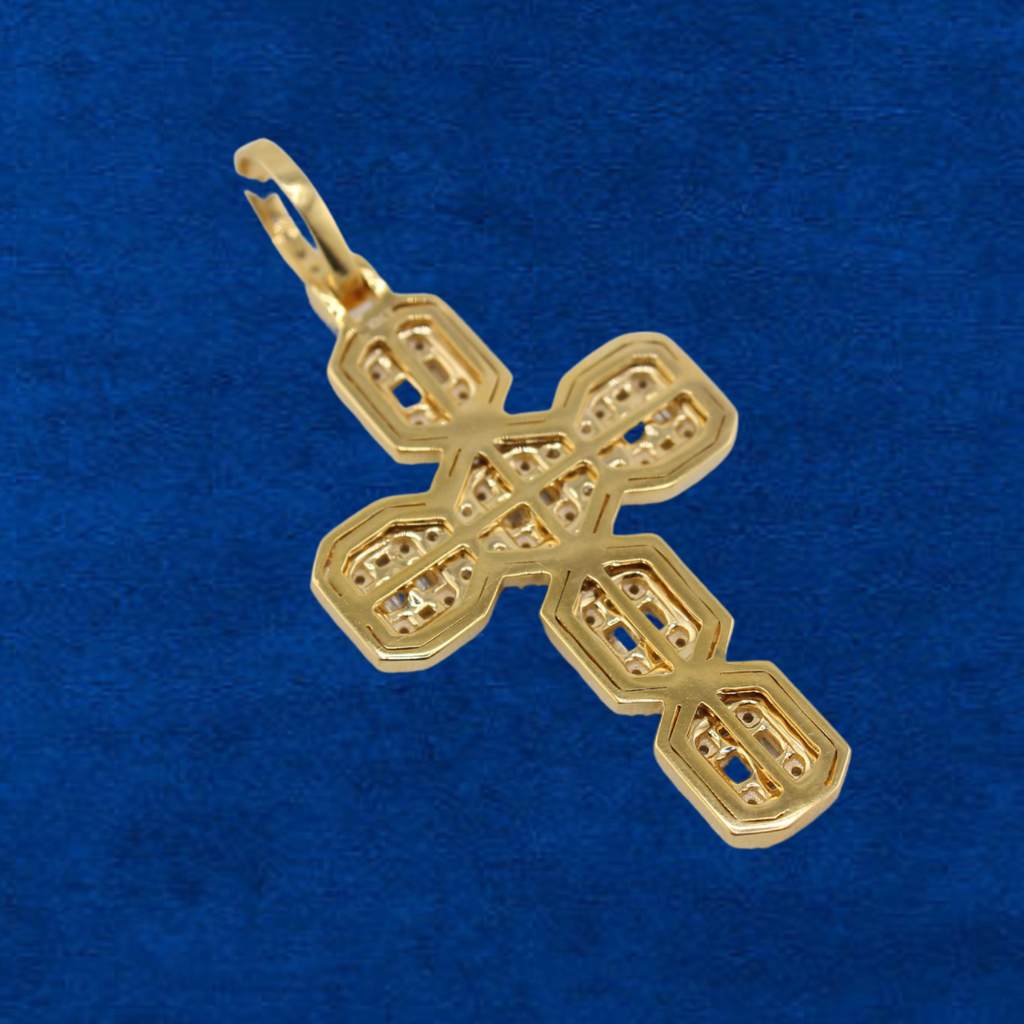 10k Gold And Diamond Cross