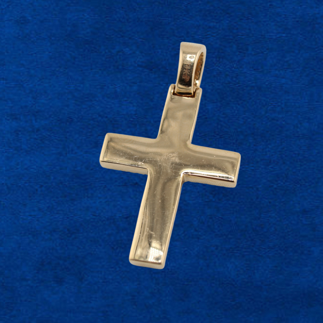 14K Diamond Cross