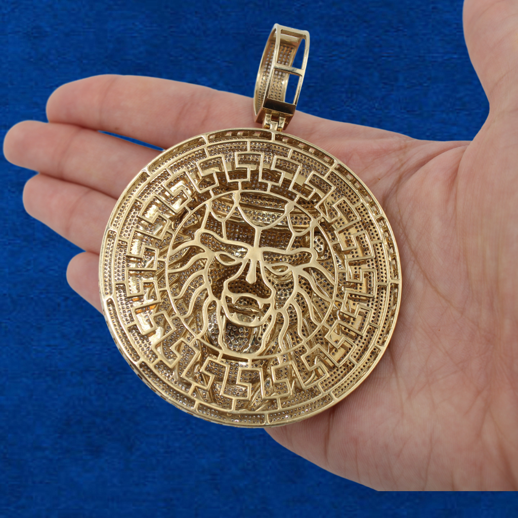 10K Diamond Large Lion Charm