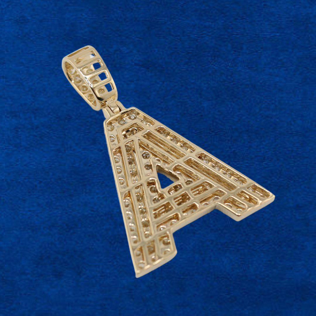 10K Diamond "A" letter