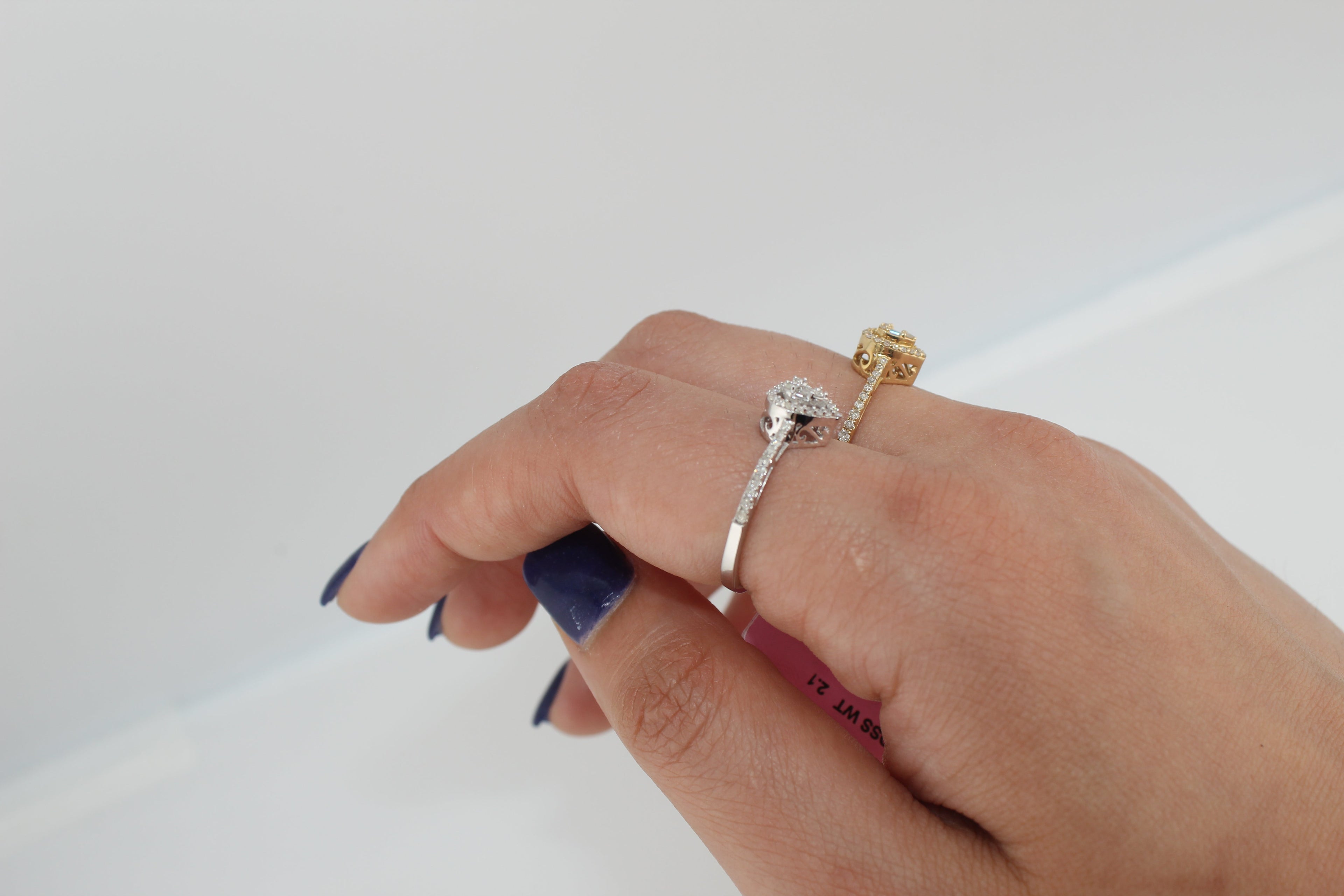 14k Diamond Heart Ring