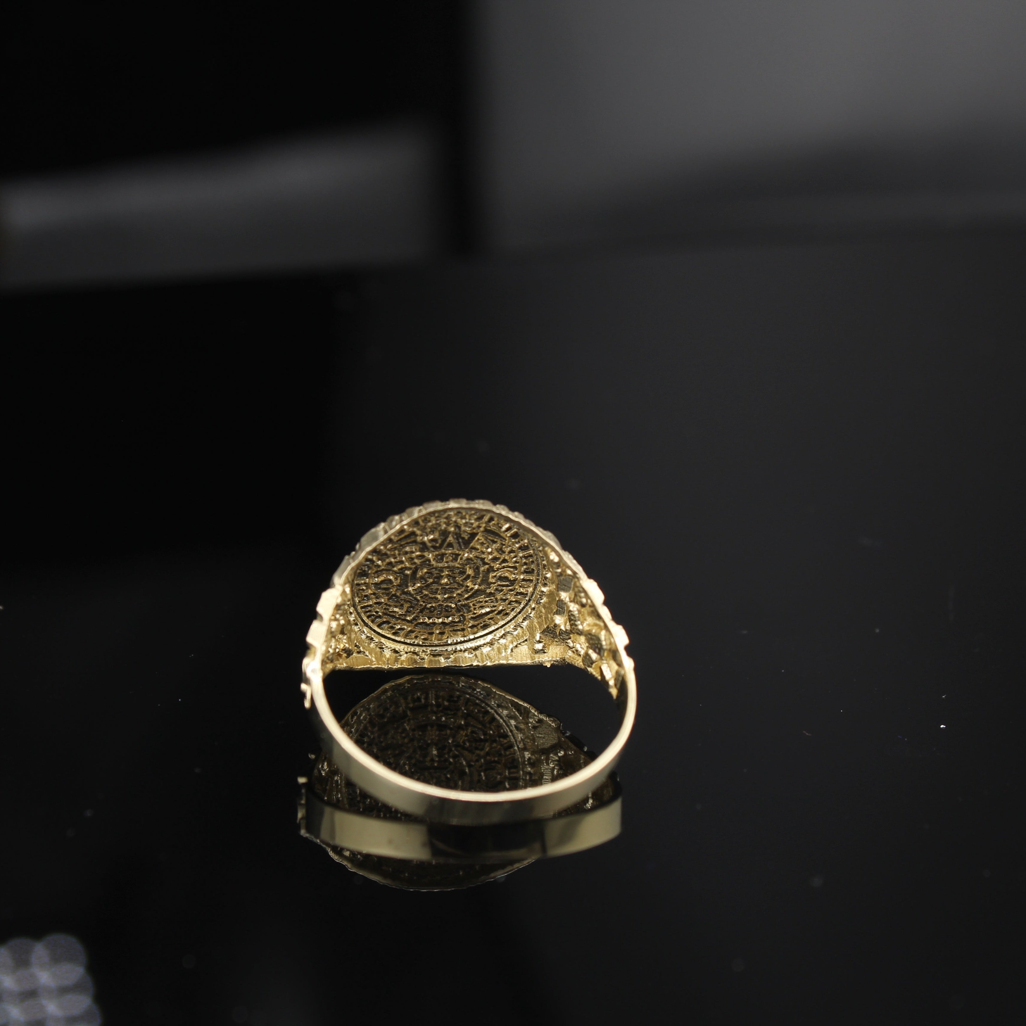 10K Aztec Nugget Ring