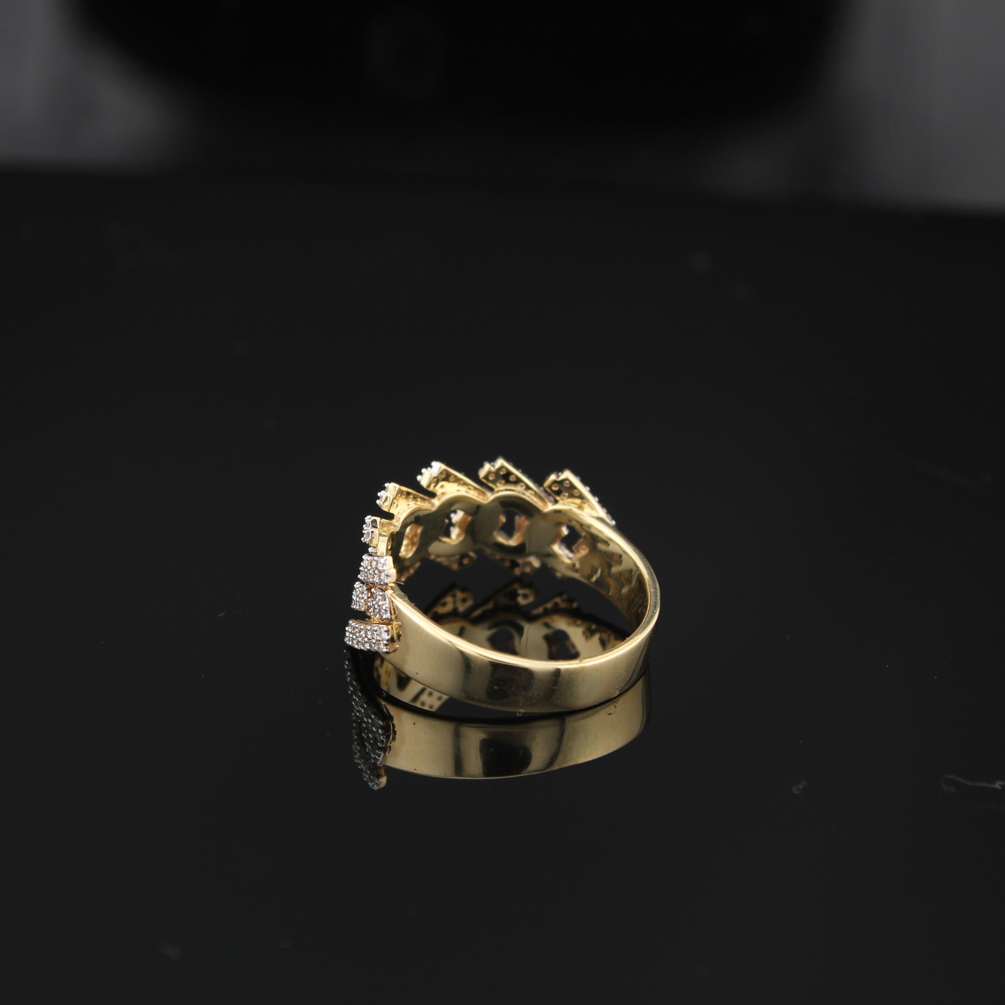 10K Diamond Mens Ring