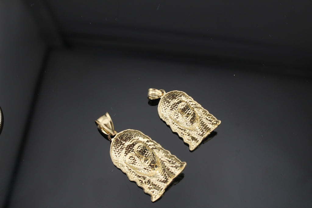 10K Yellow Gold Jesus Pendant (small/medium)