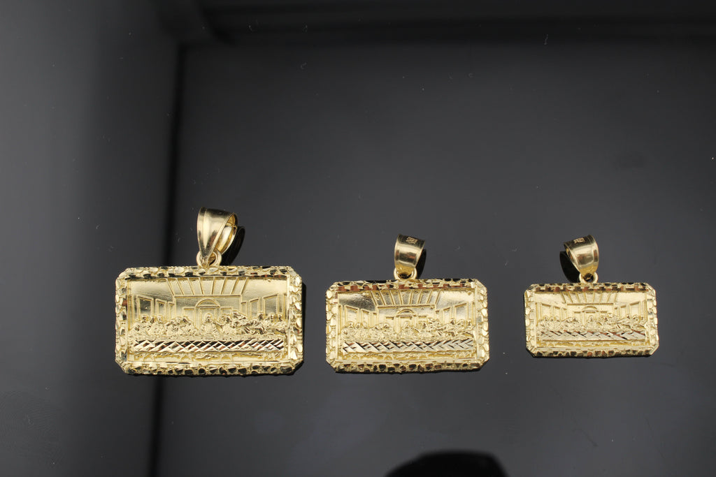 10k Yellow Gold Last Supper Pendant (small/medium/large)