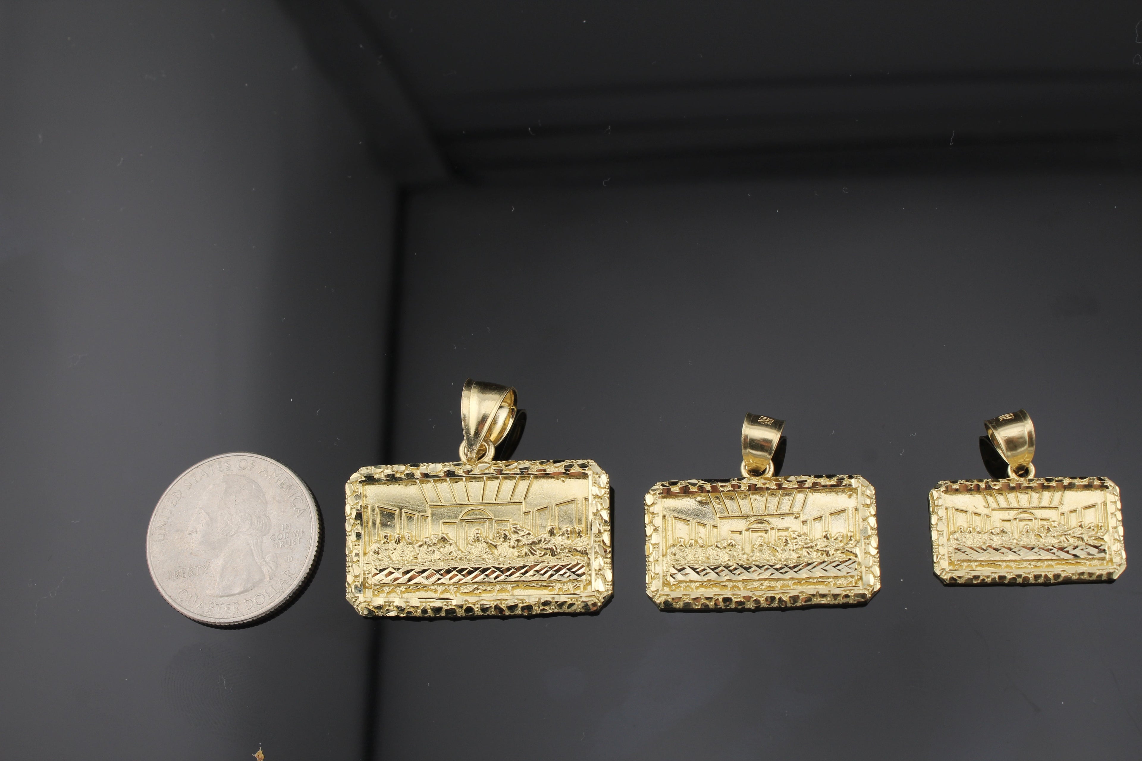 10k Yellow Gold Last Supper Pendant (small/medium/large)