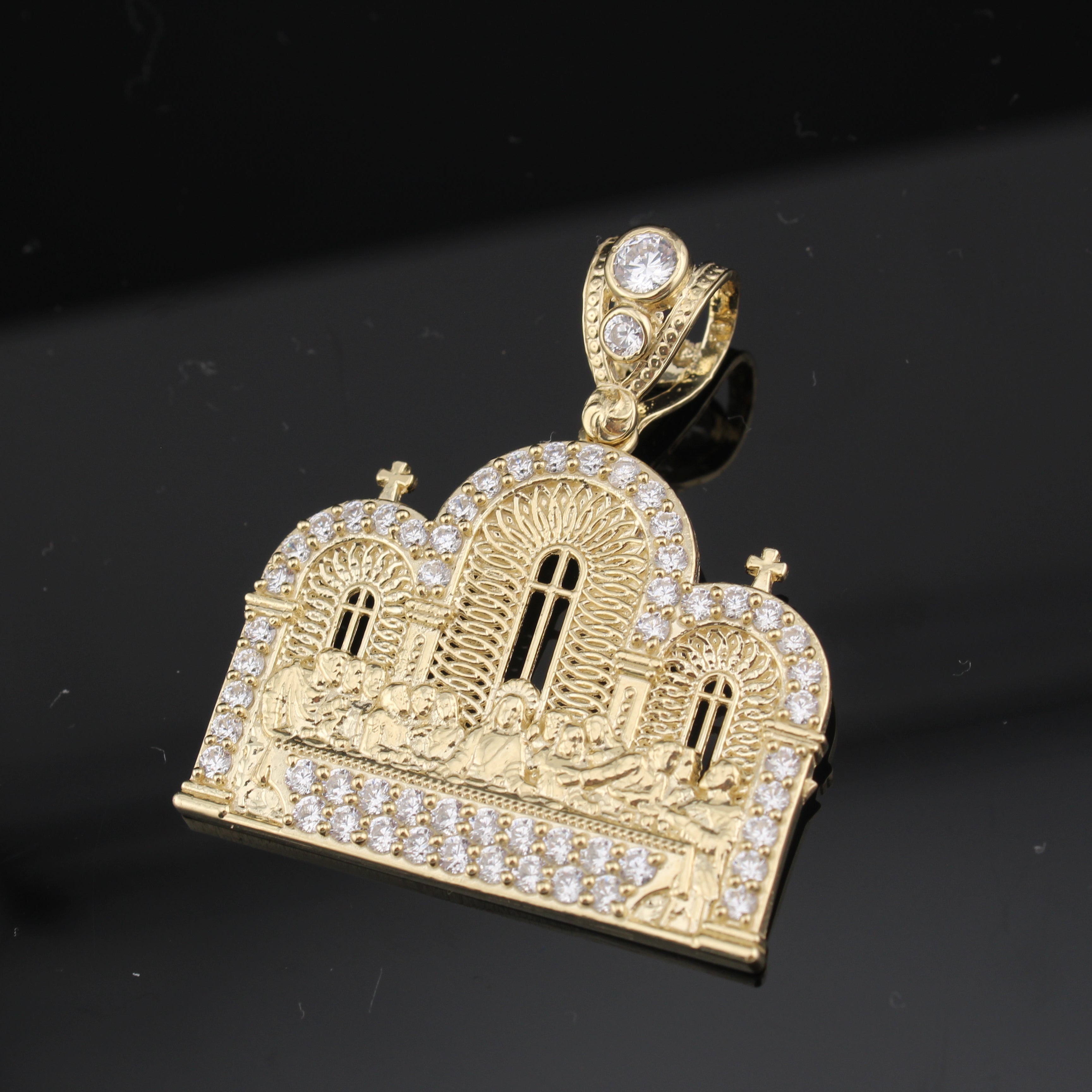 10K Last Supper Pendant