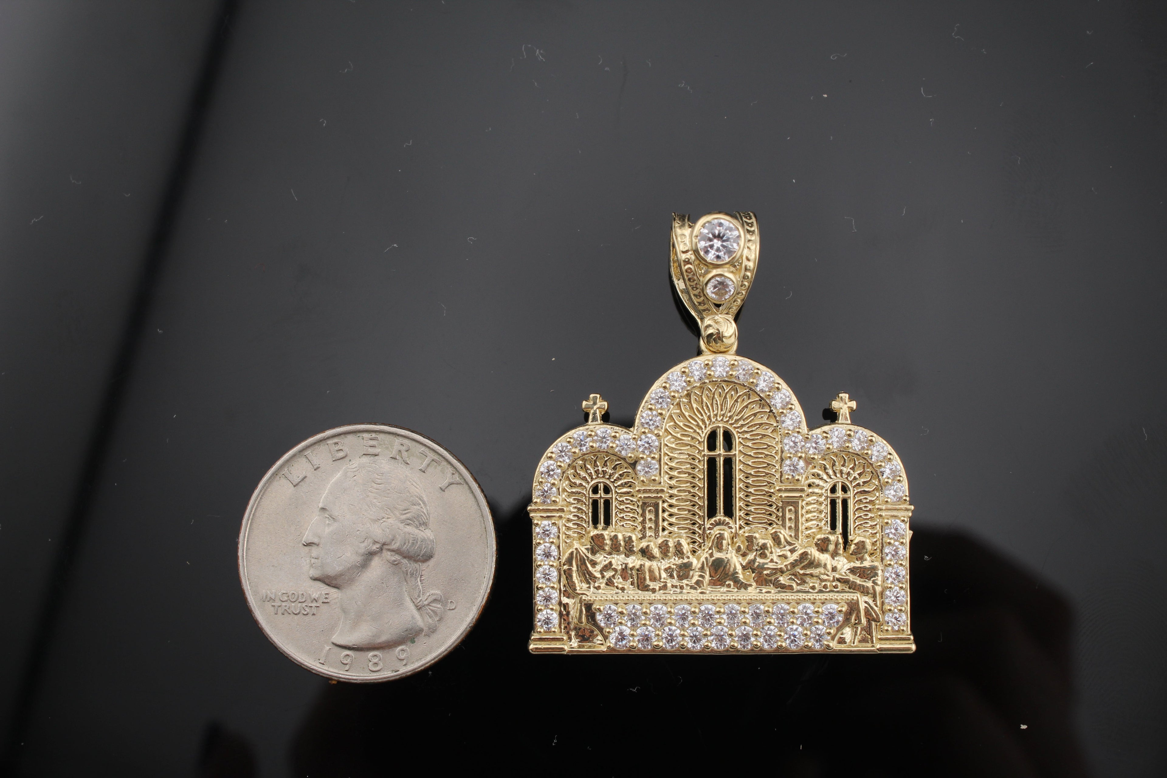 10K Last Supper Pendant