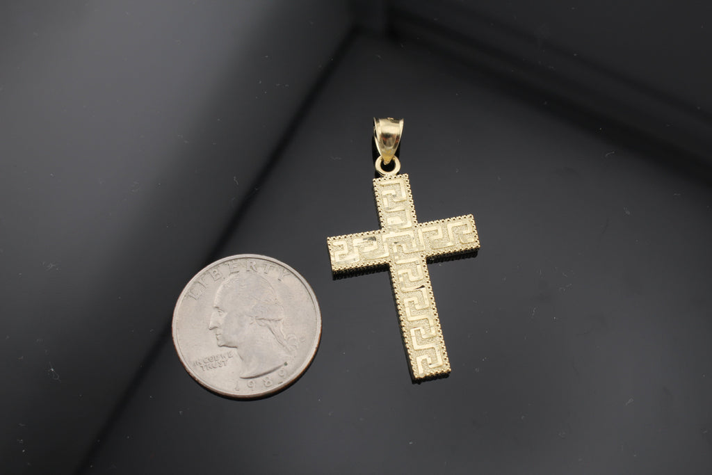 10k Gold Medussa patern cross