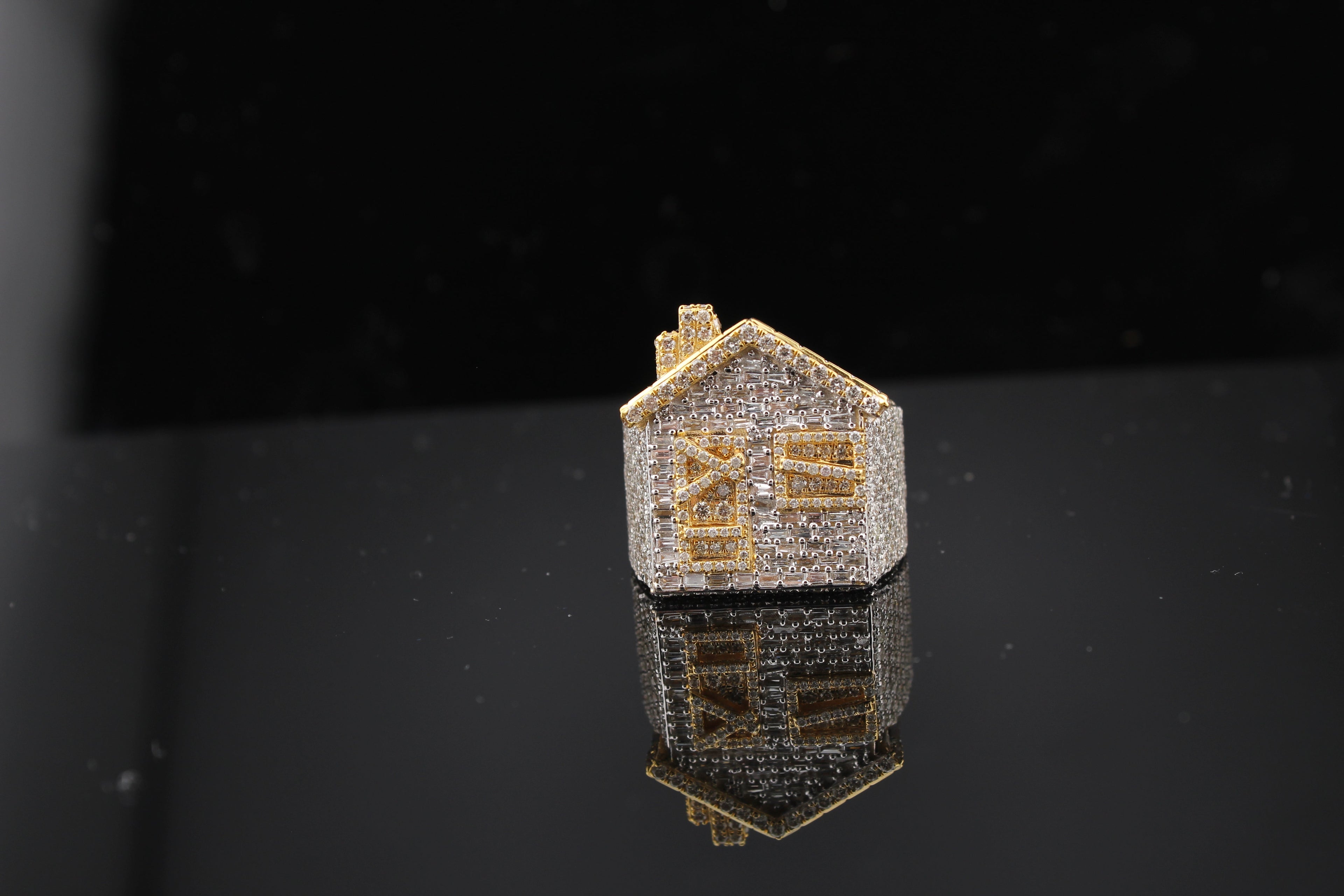 10k Yellow Gold Traphouse Diamond Ring