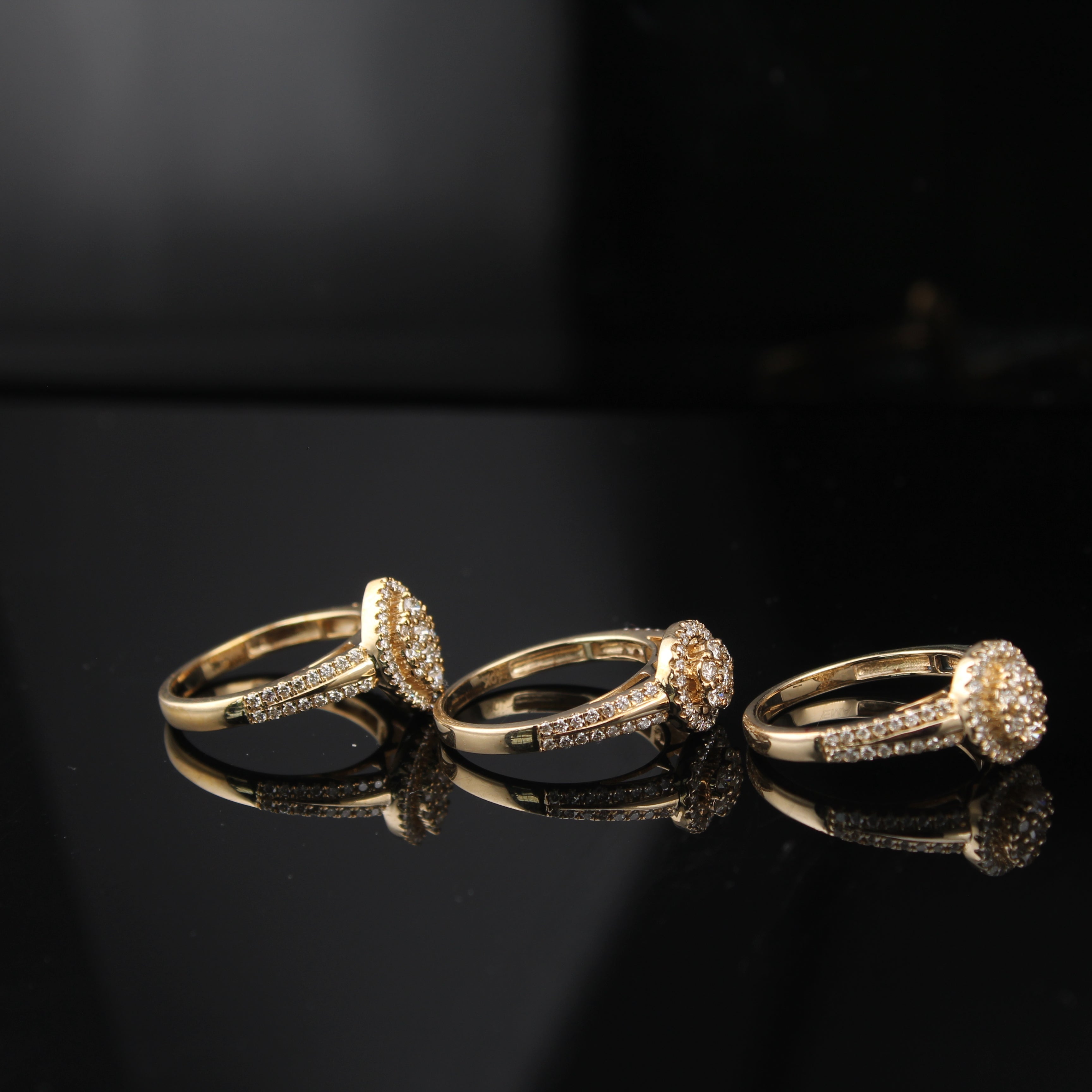 10K Gold Diamond Engagement Ring