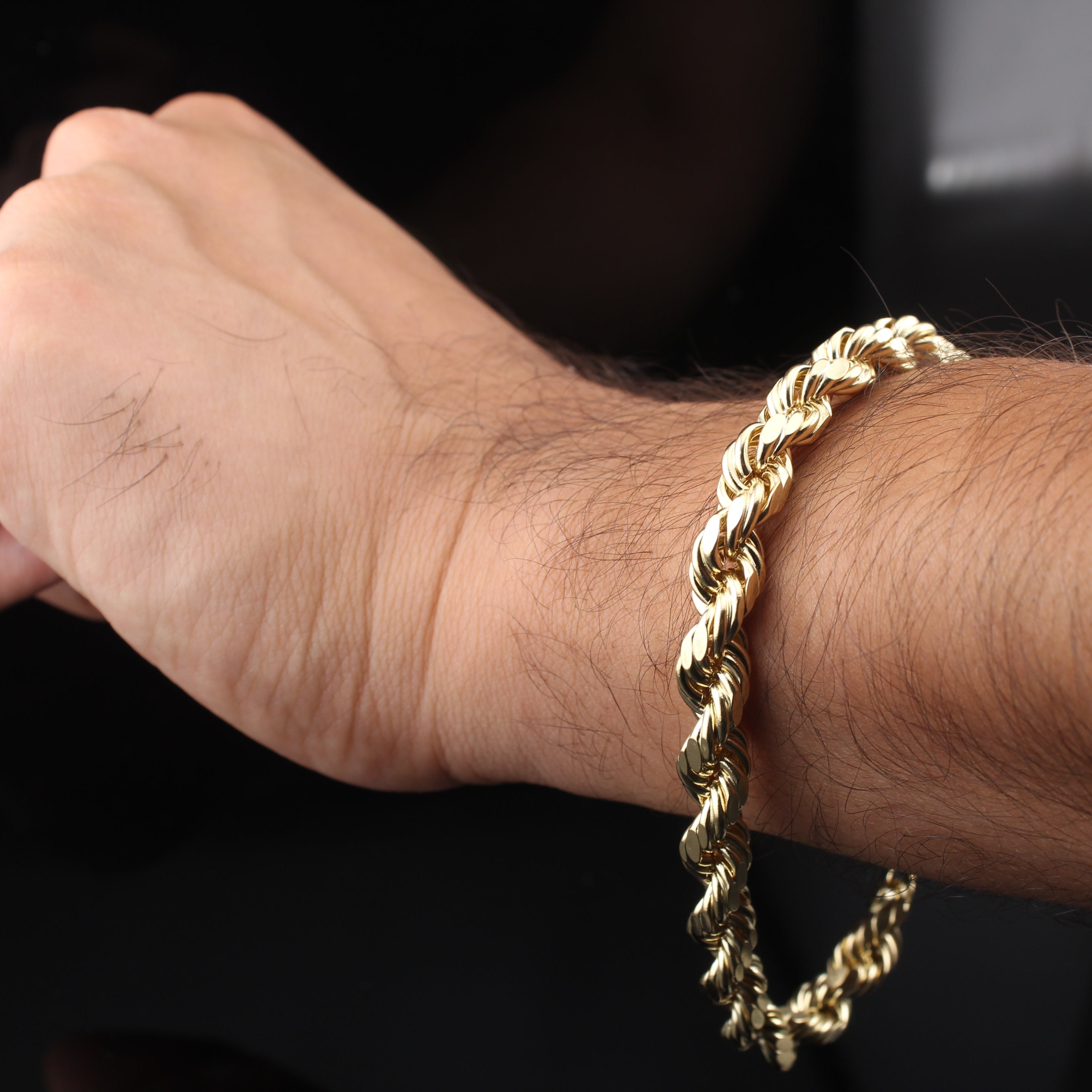 10K Yellow Rope Bracelet
