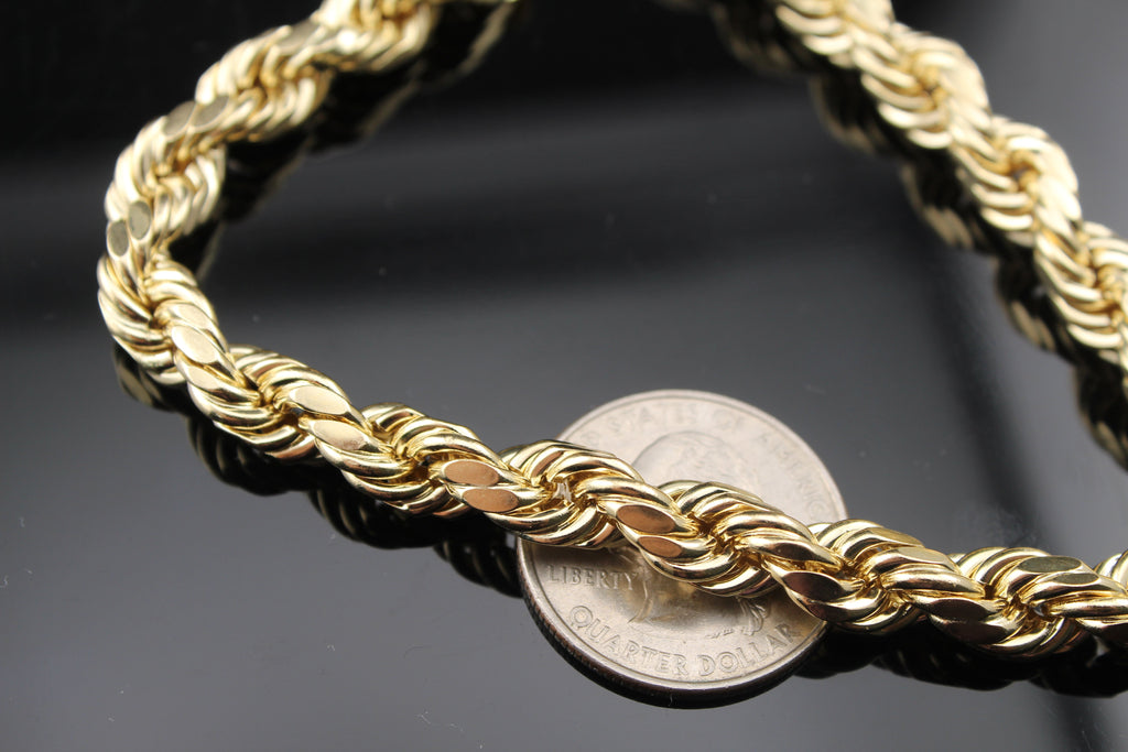 10K Yellow Rope Bracelet