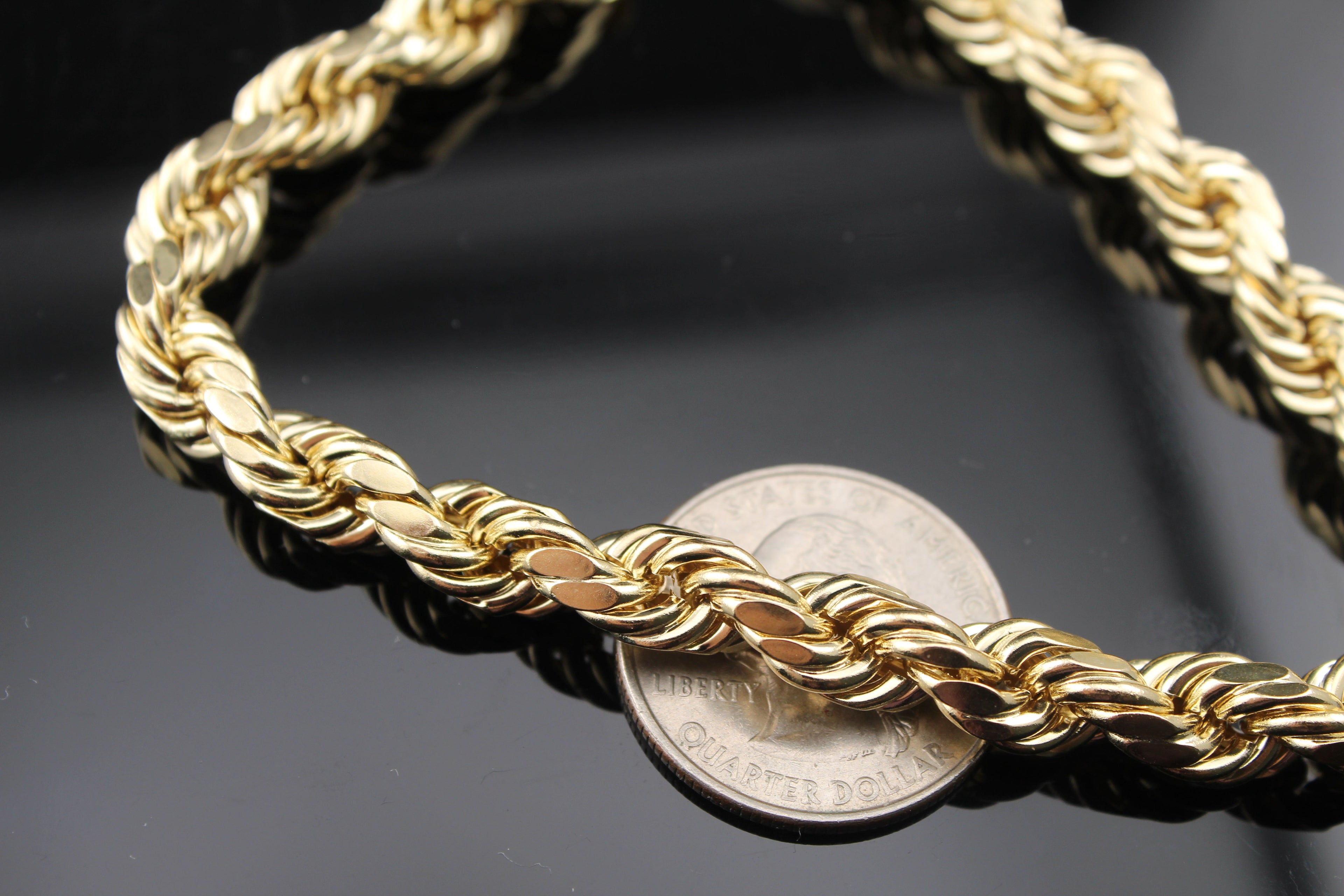 10K Yellow Rope Bracelet