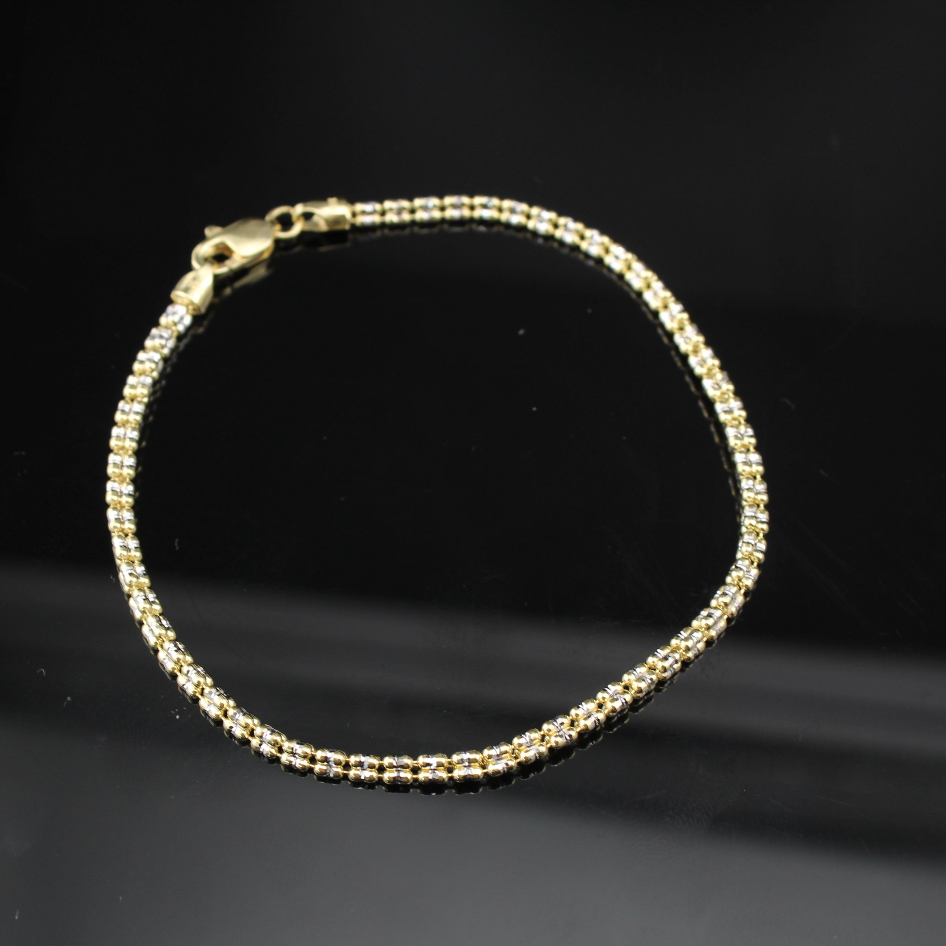 10K Gold Ice Chain Bracelet