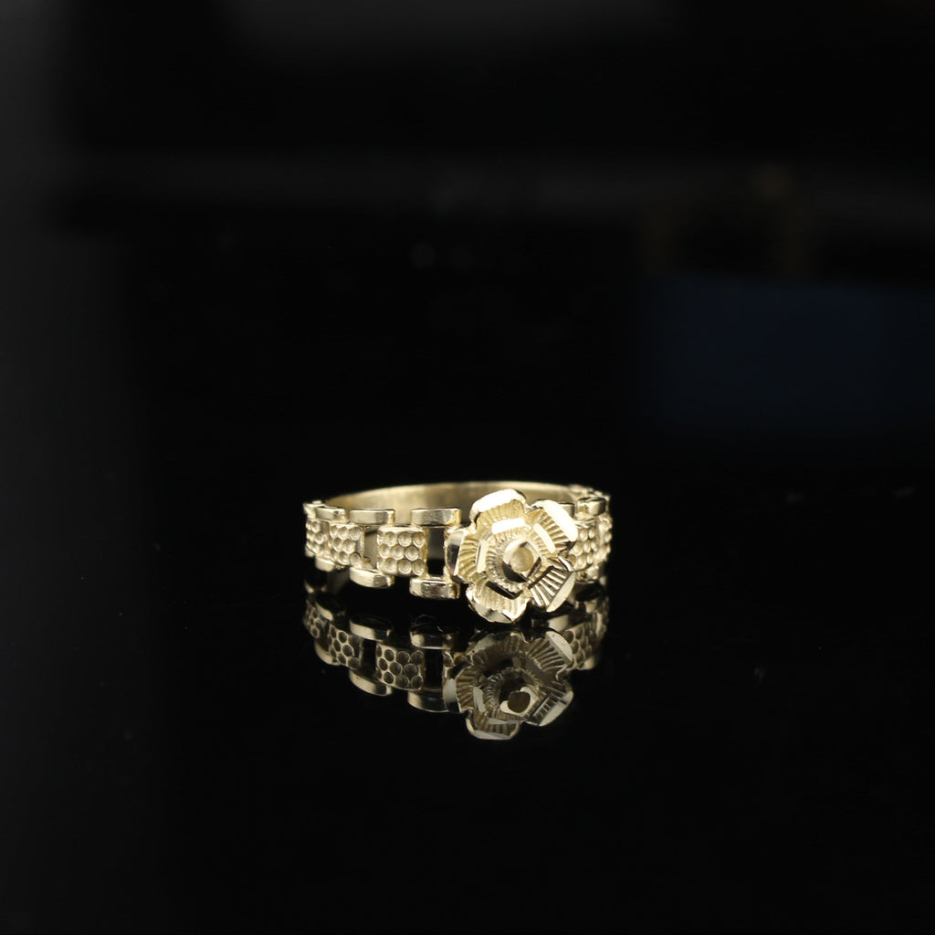 10K Gold Rose Womens Ring