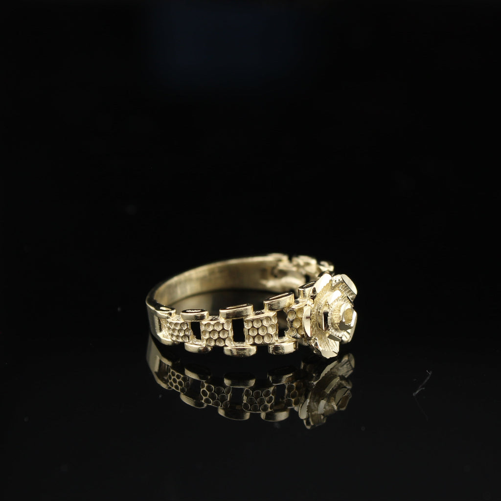 10K Gold Rose Womens Ring