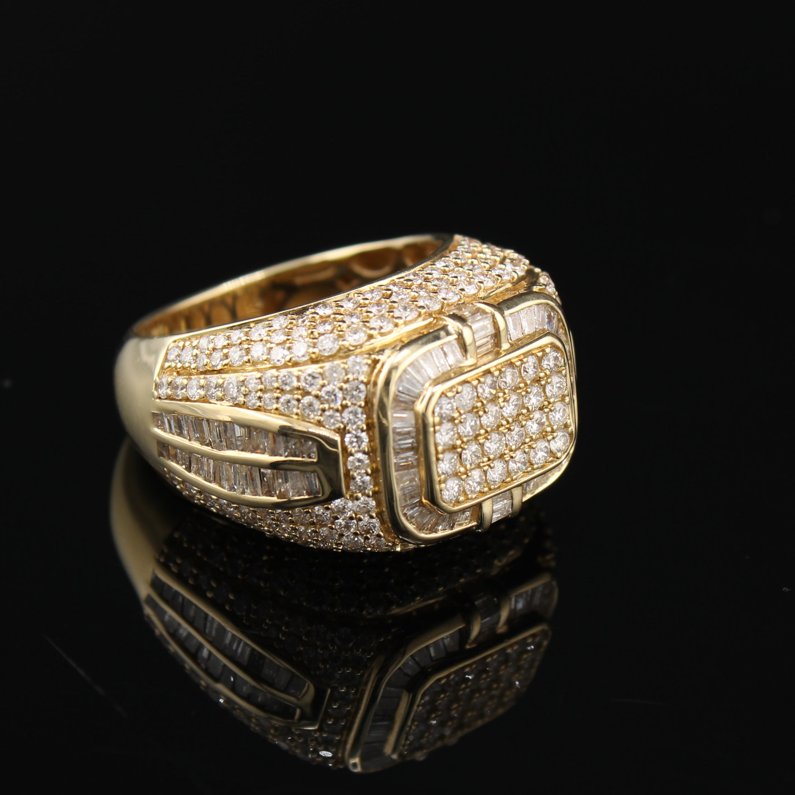 10K Diamond Mens Ring