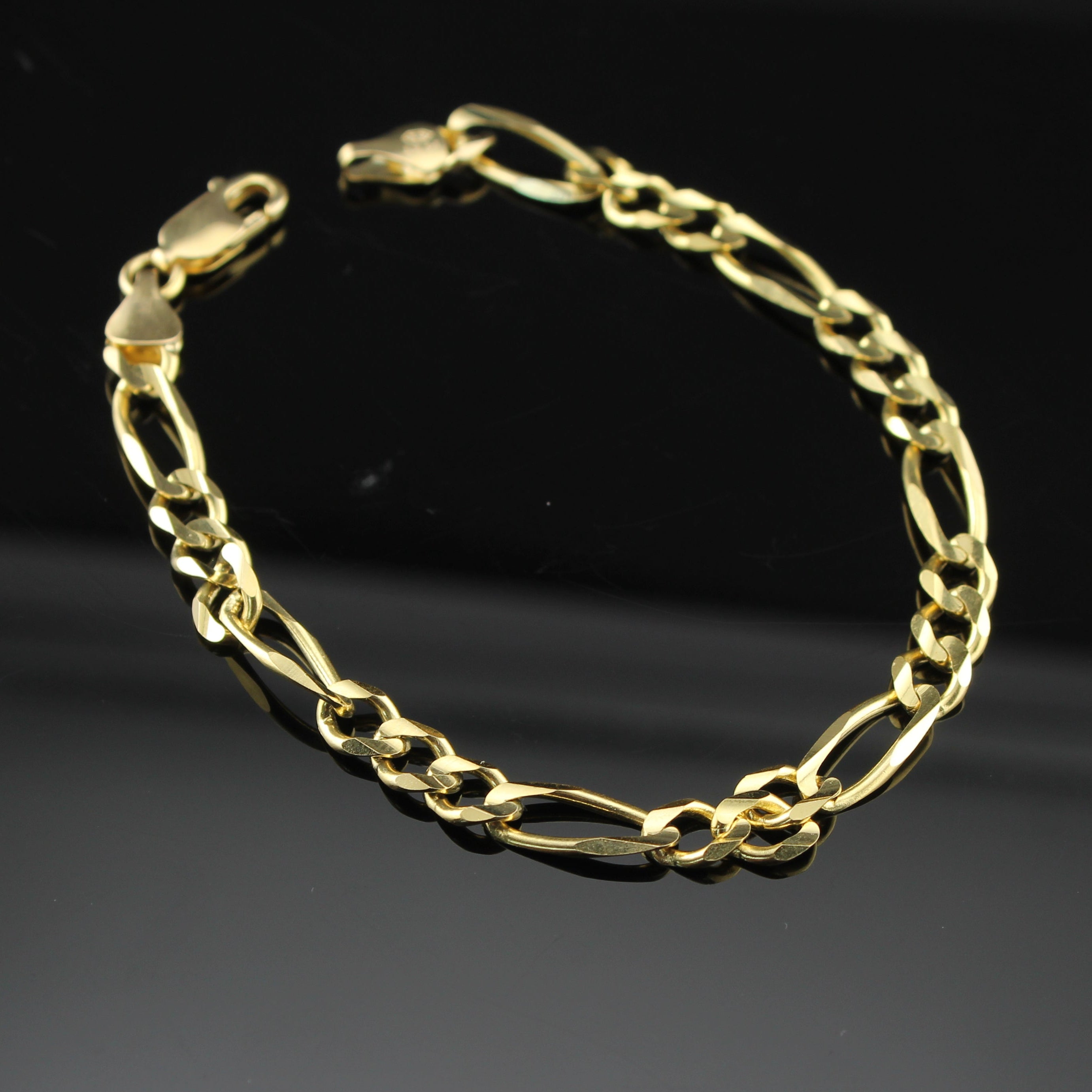 14K Figaro Chain Bracelet