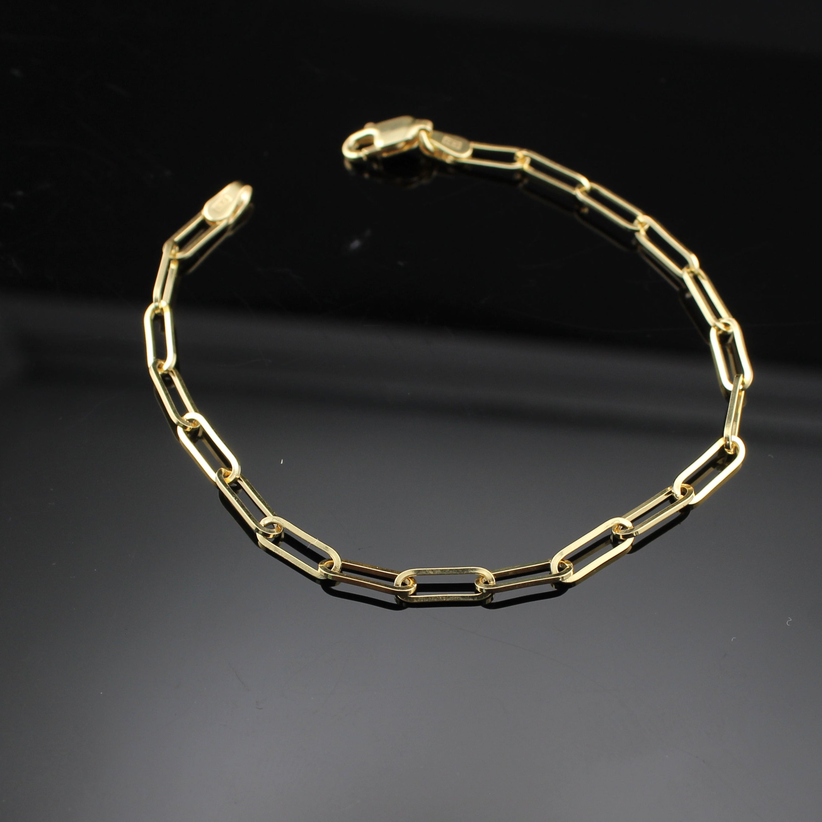 14K Paperclip Bracelet