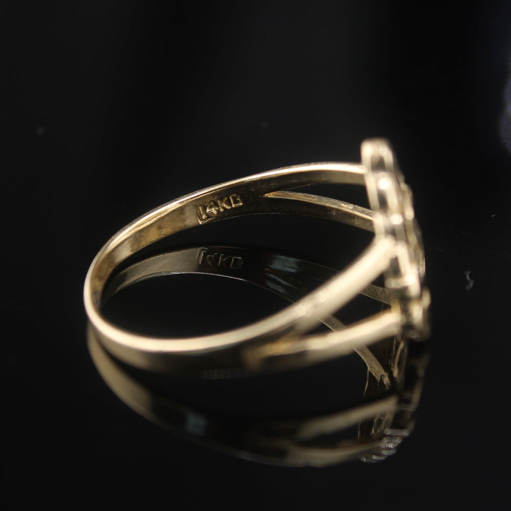 14K Heart Nugget Ring
