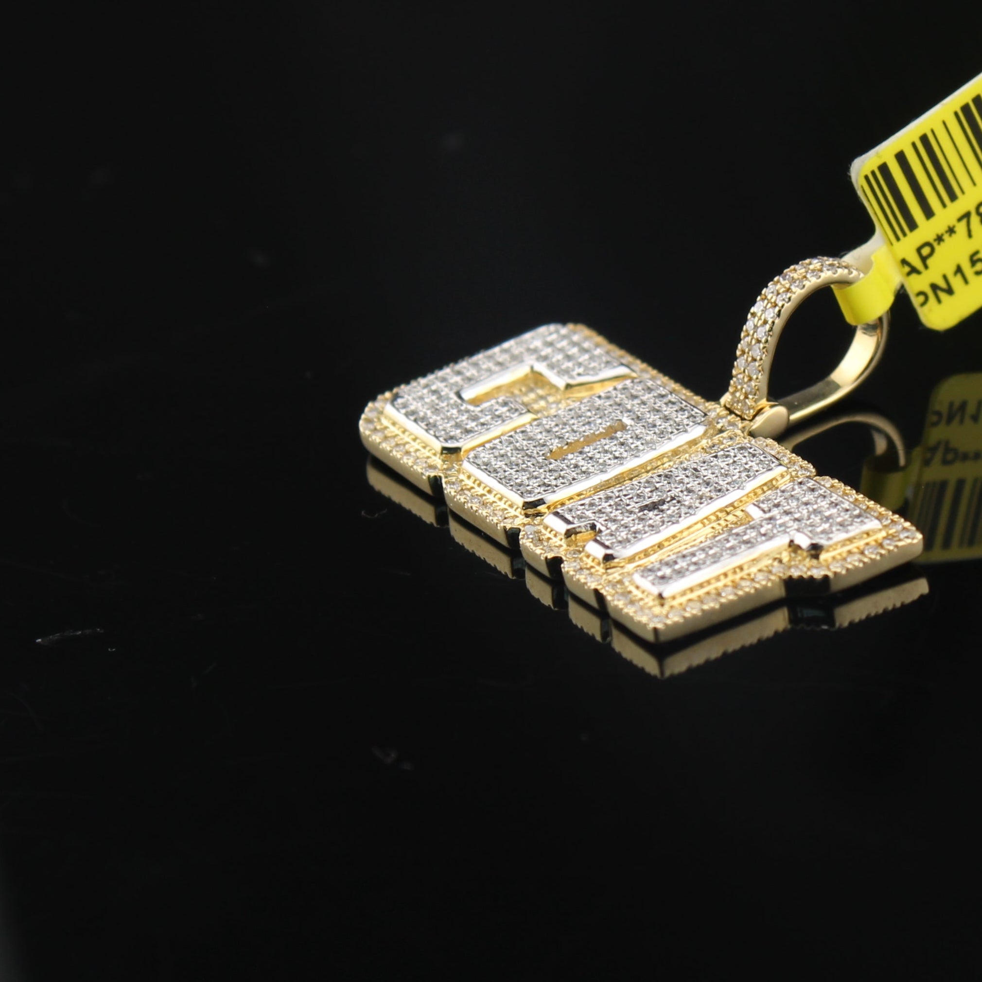 10K Diamond Goat Pendant