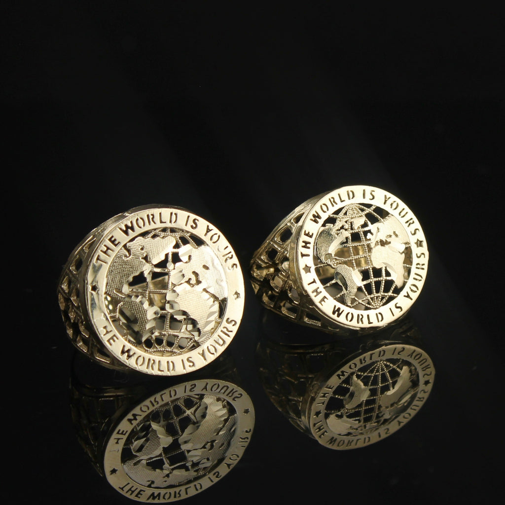 10K World Is Yours Ring