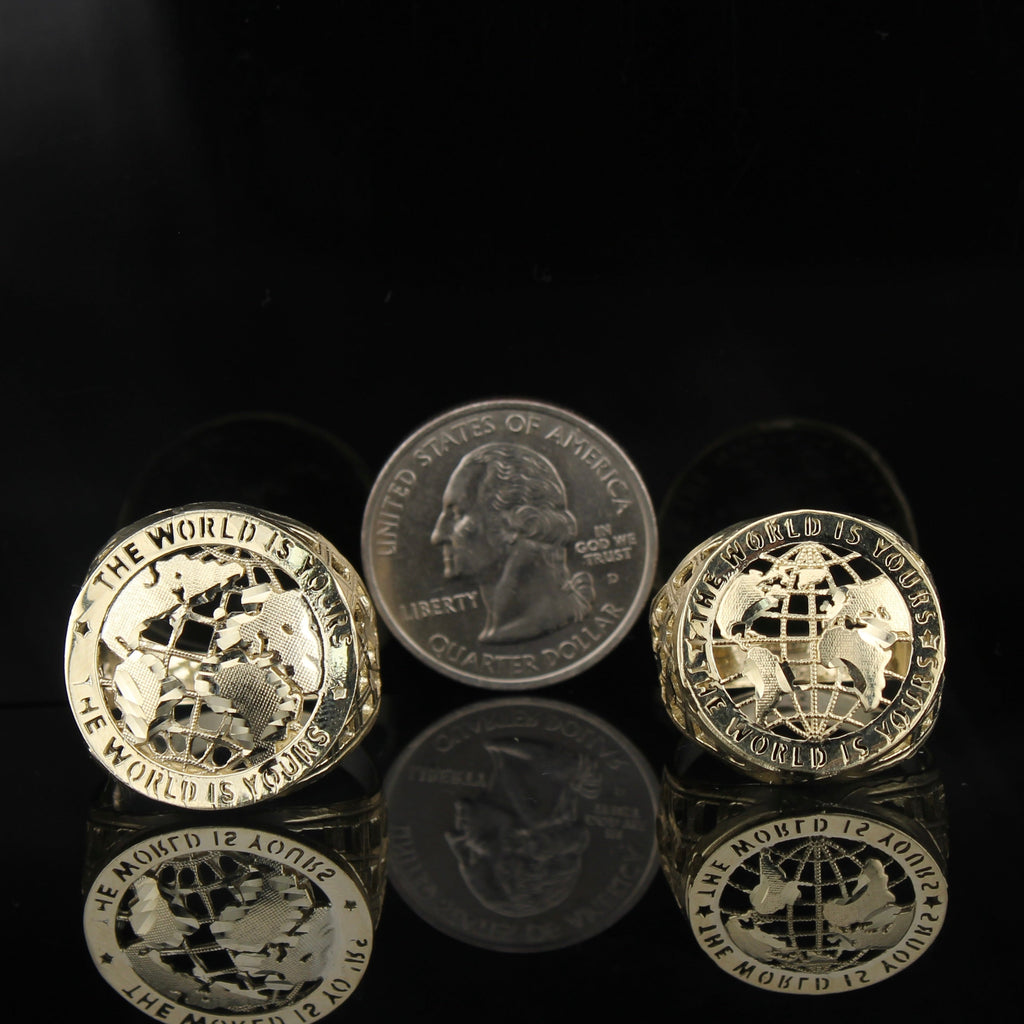 10K World Is Yours Ring