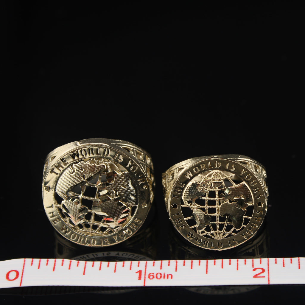 10K World Is Yours Ring