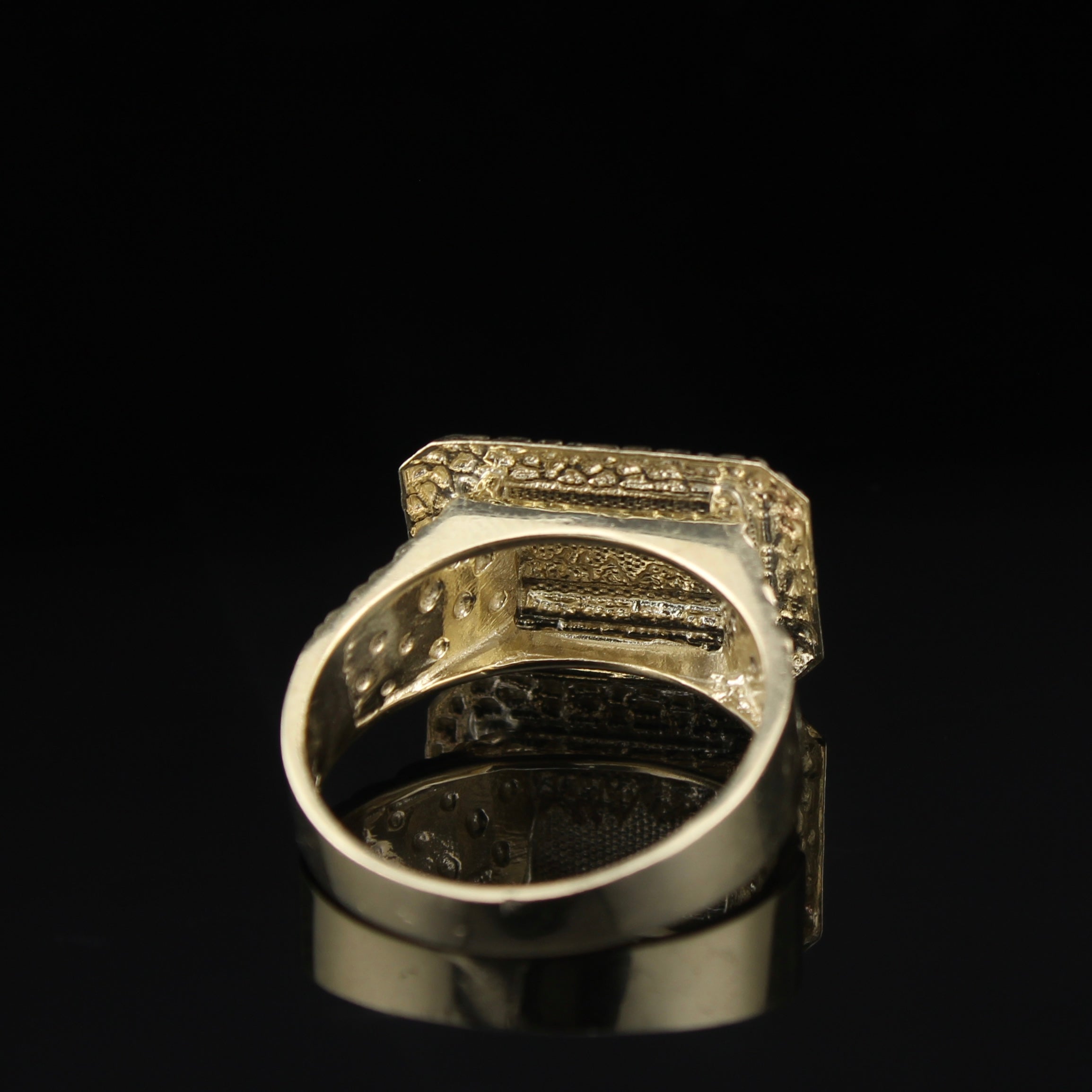 10K Last Supper Nugget Ring