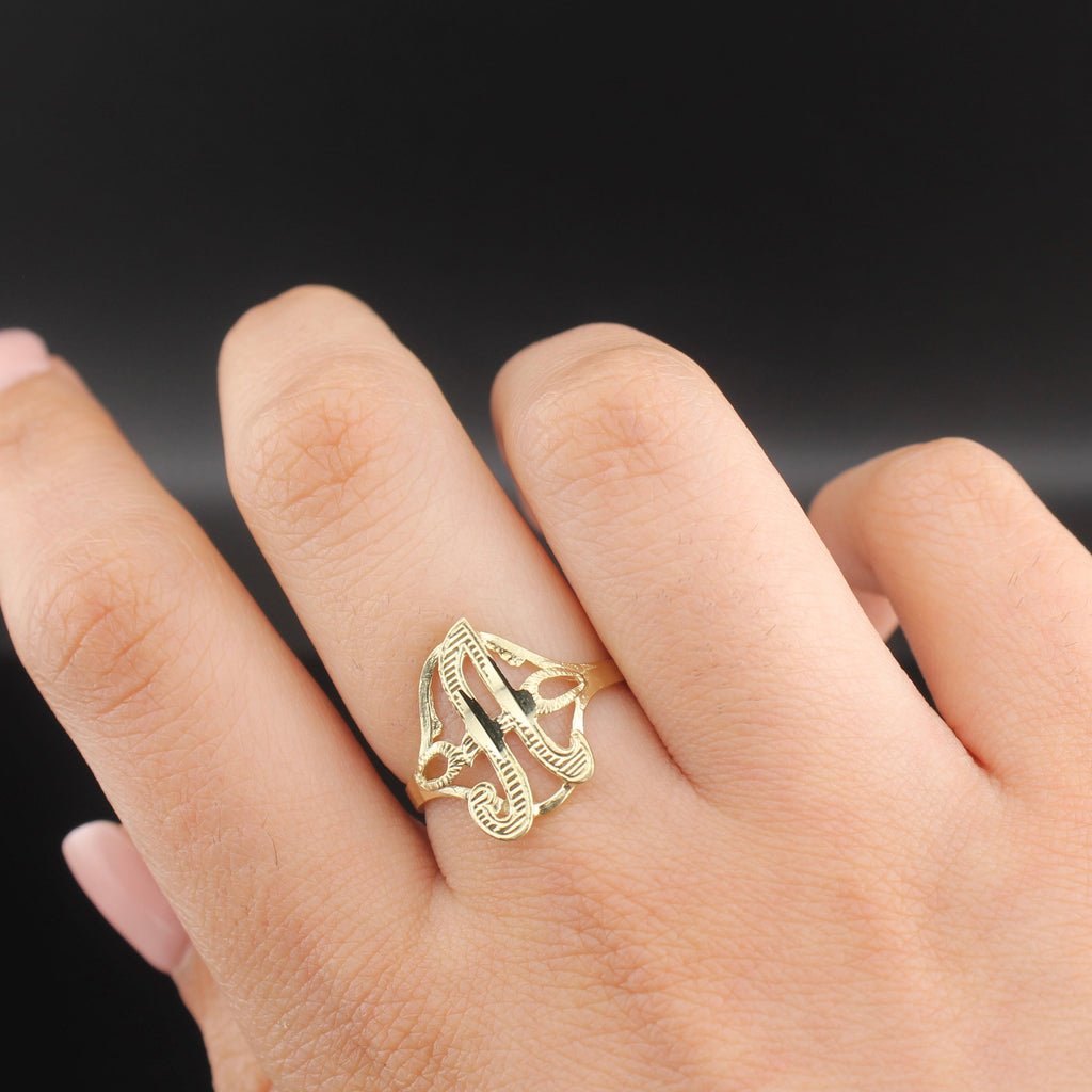 10K Script A Ring