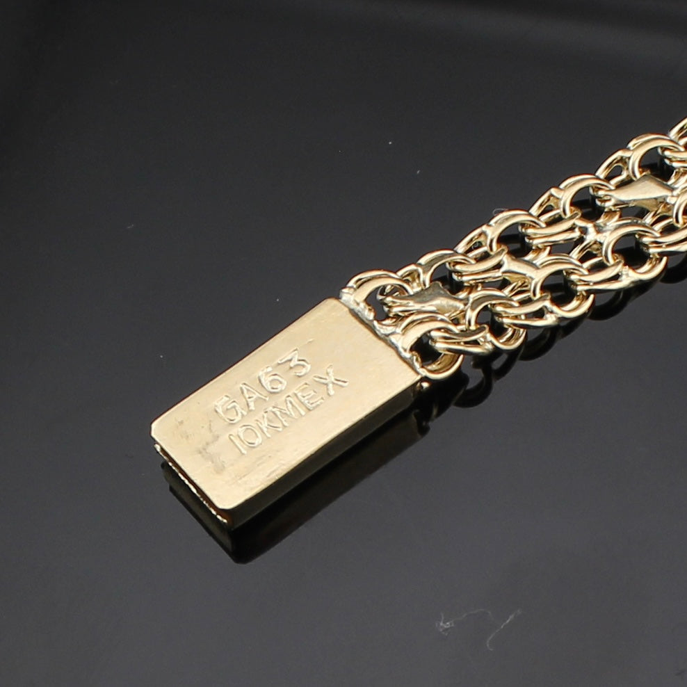 10K Gold Chino ID Bracelet 12.8g 8mm