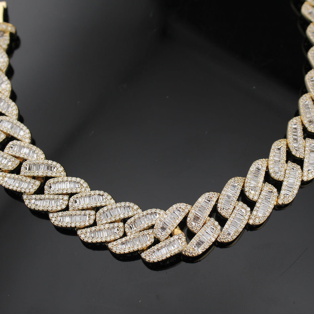 10K Diamond Cuban Mens Bracelet  7 carats, 35 grams