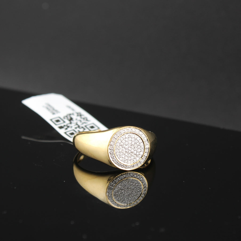 10K Diamond Mens Ring