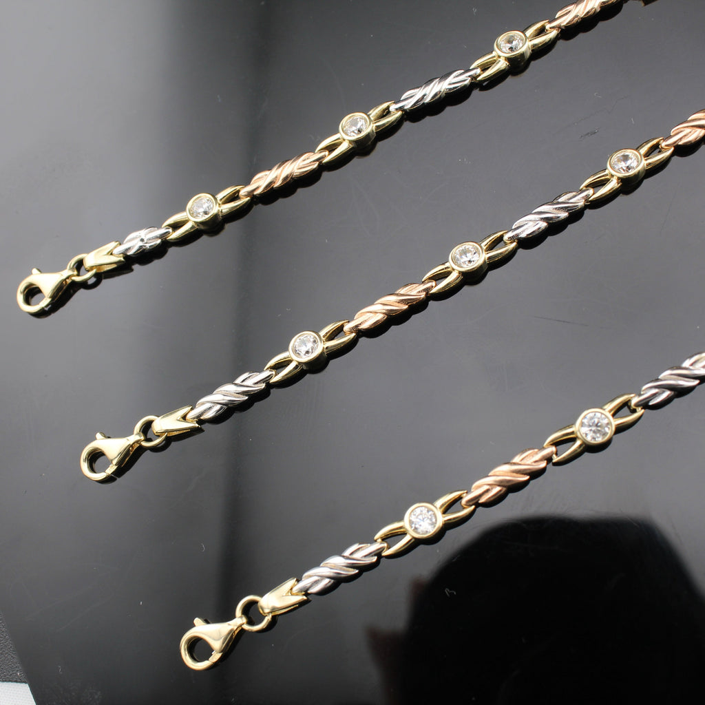 10K Quinceañera Crown Bracelets