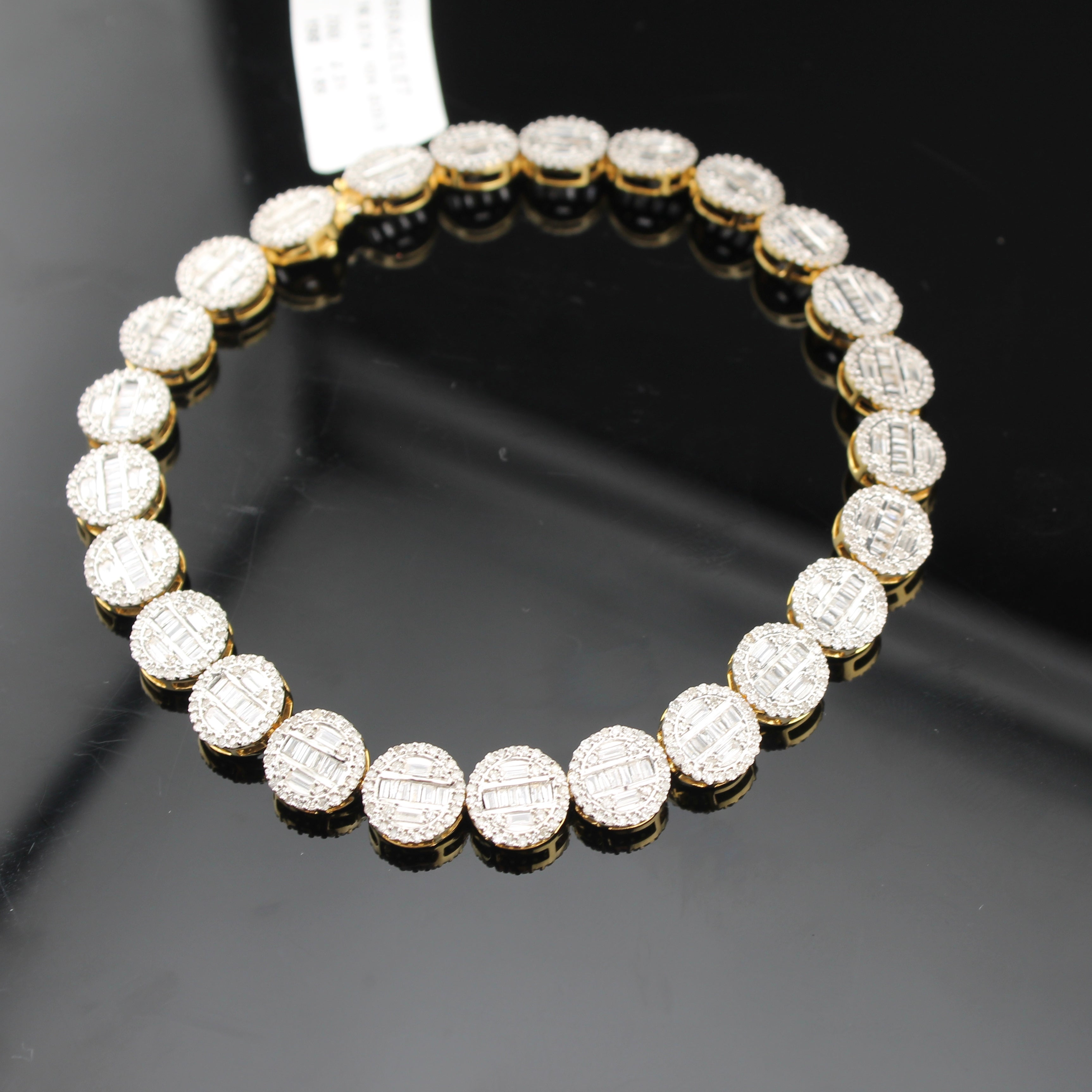10K Round Diamond Tennis Bracelet