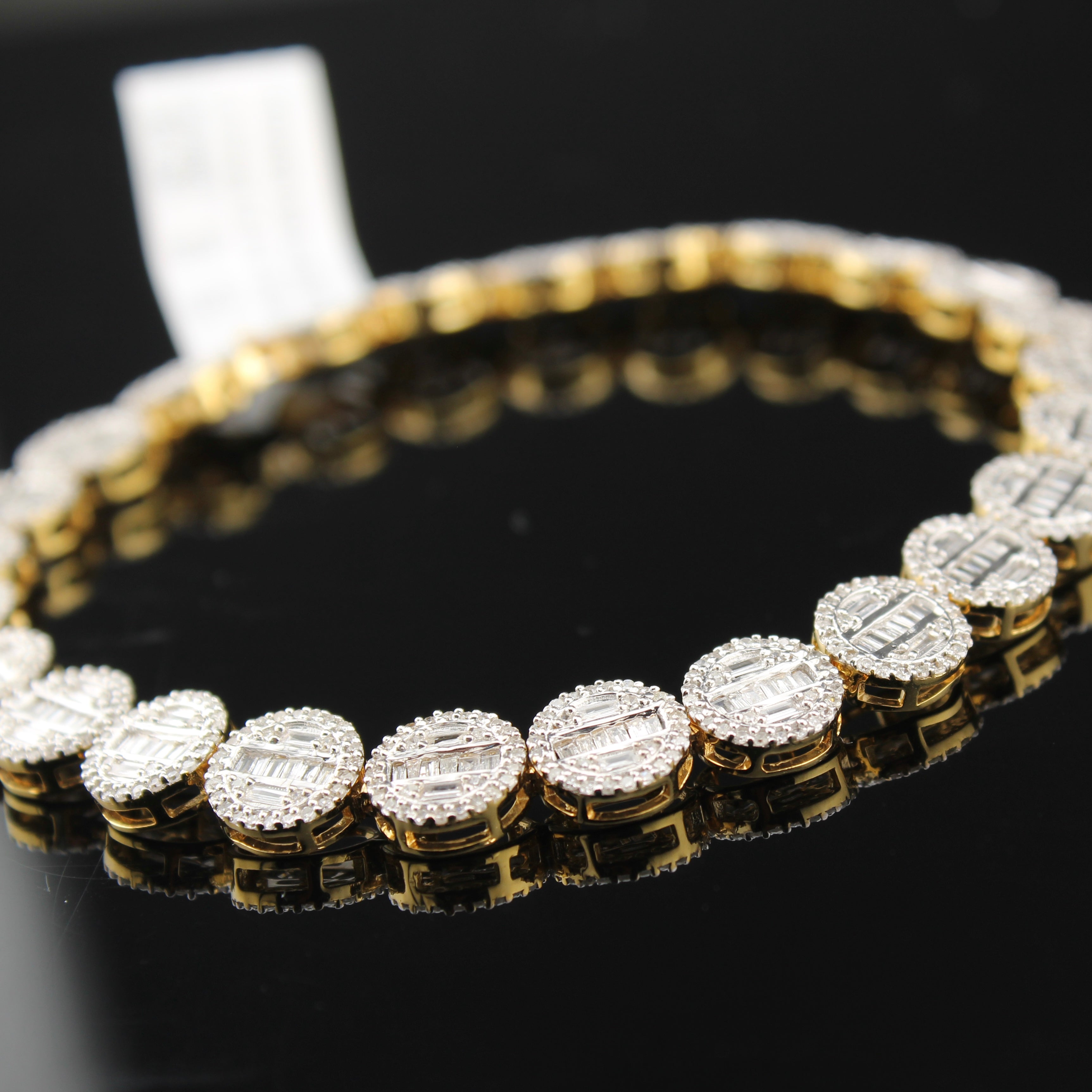 10K Round Diamond Tennis Bracelet