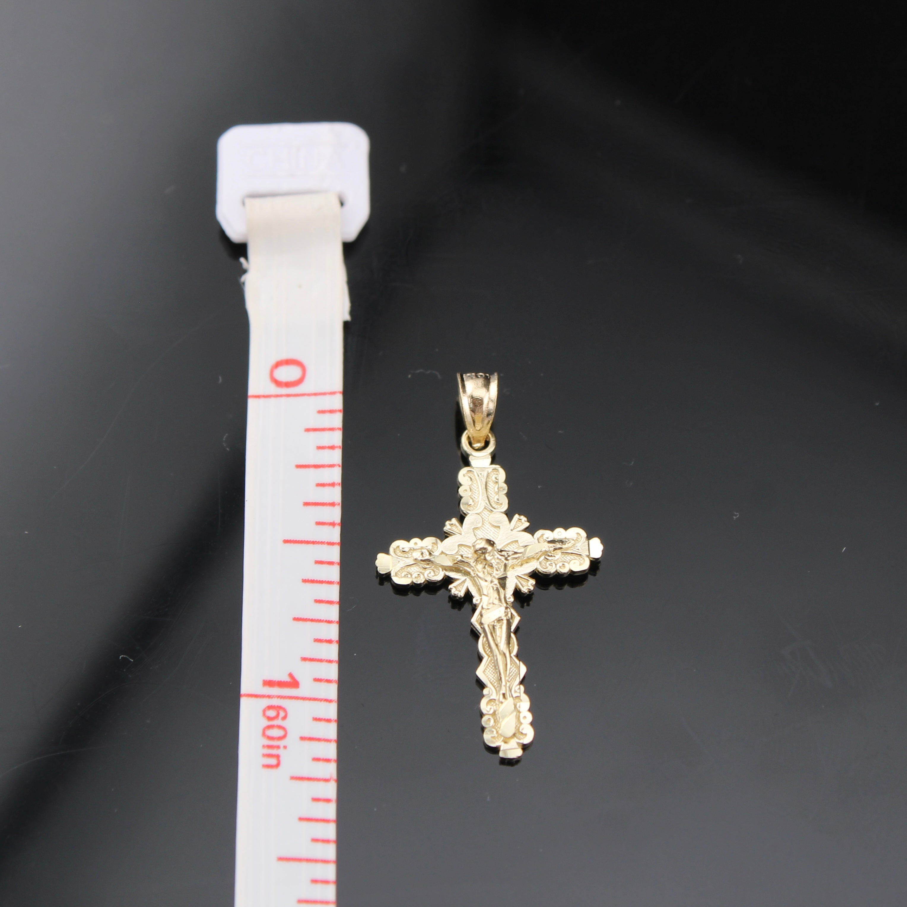 10K Real Gold Cross Pendant
