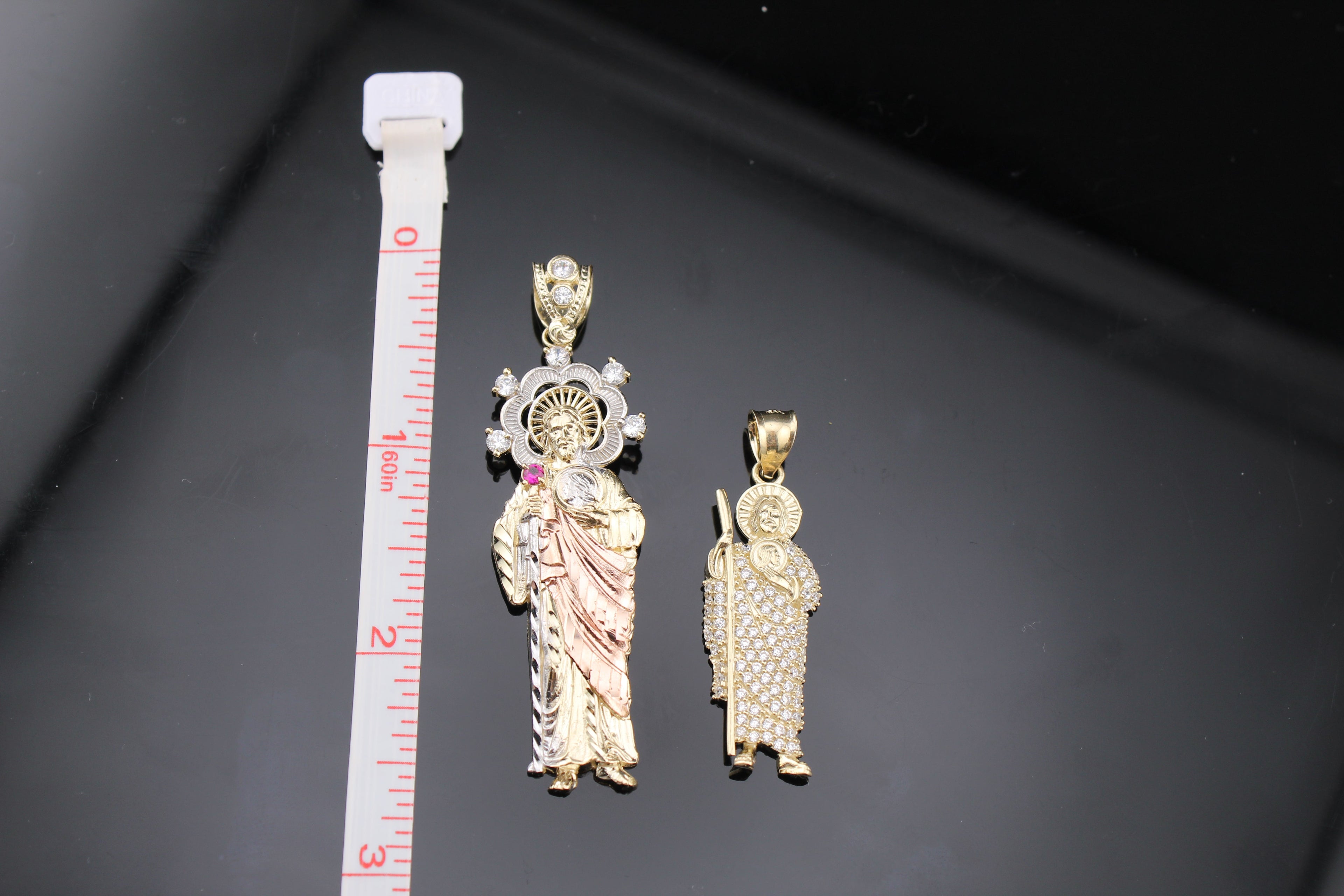 10K Real Gold TriColor Saint Judas Pendant
