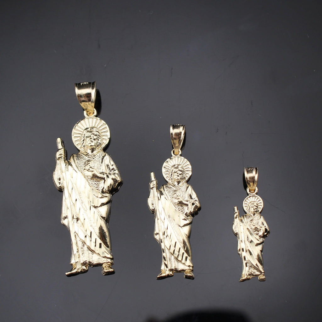 10K Real Gold Saint Judas Pendants