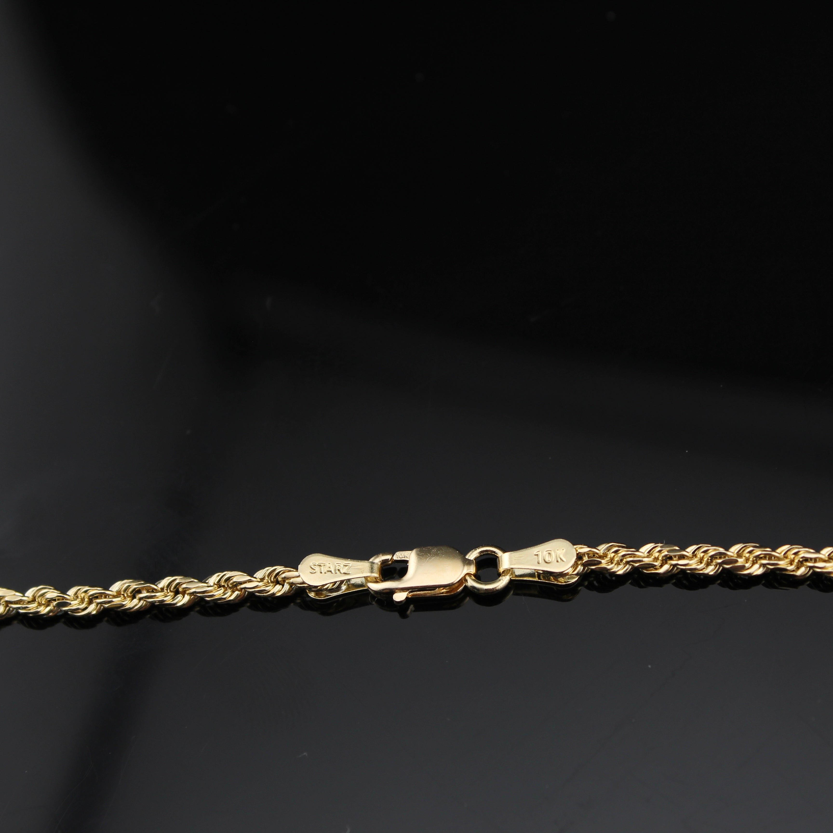 10K Real Gold Virgin Mary Pendant & Chain