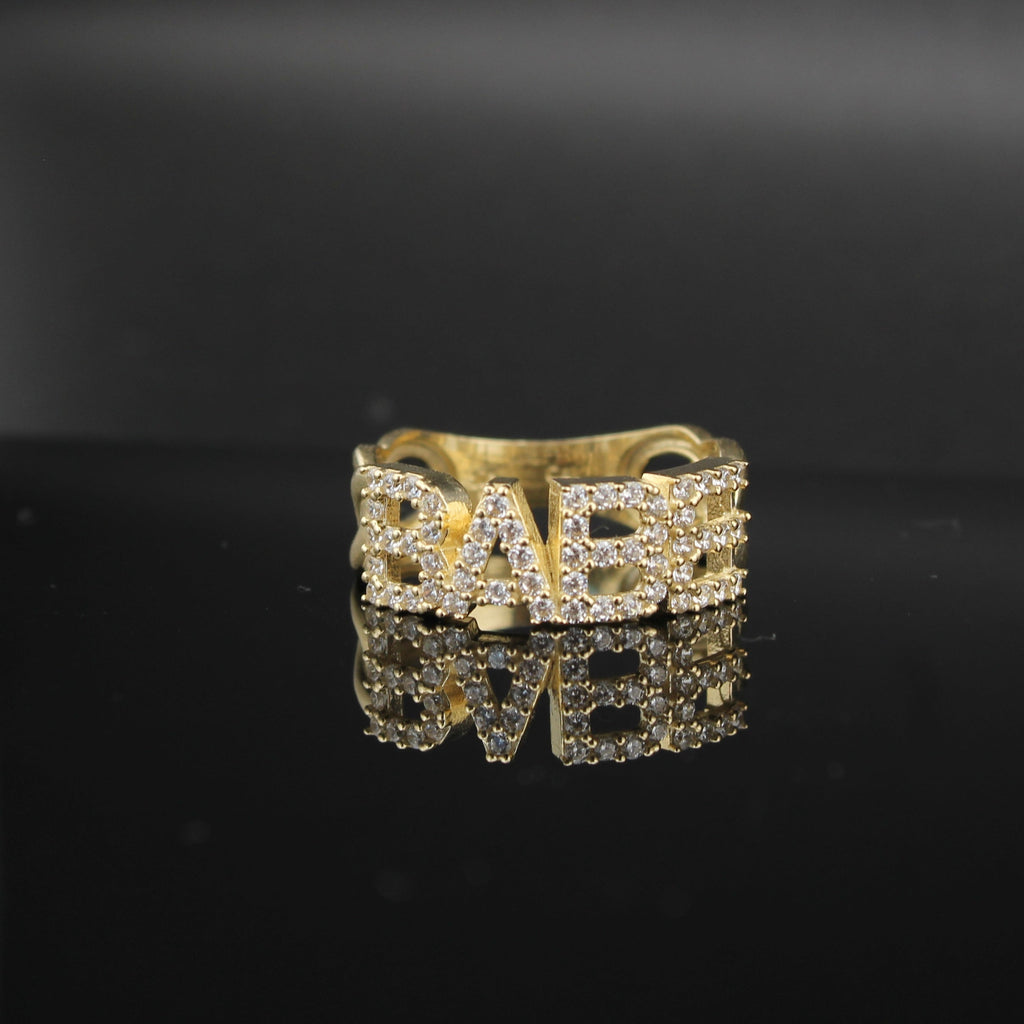 10K Real Gold Babe Ring