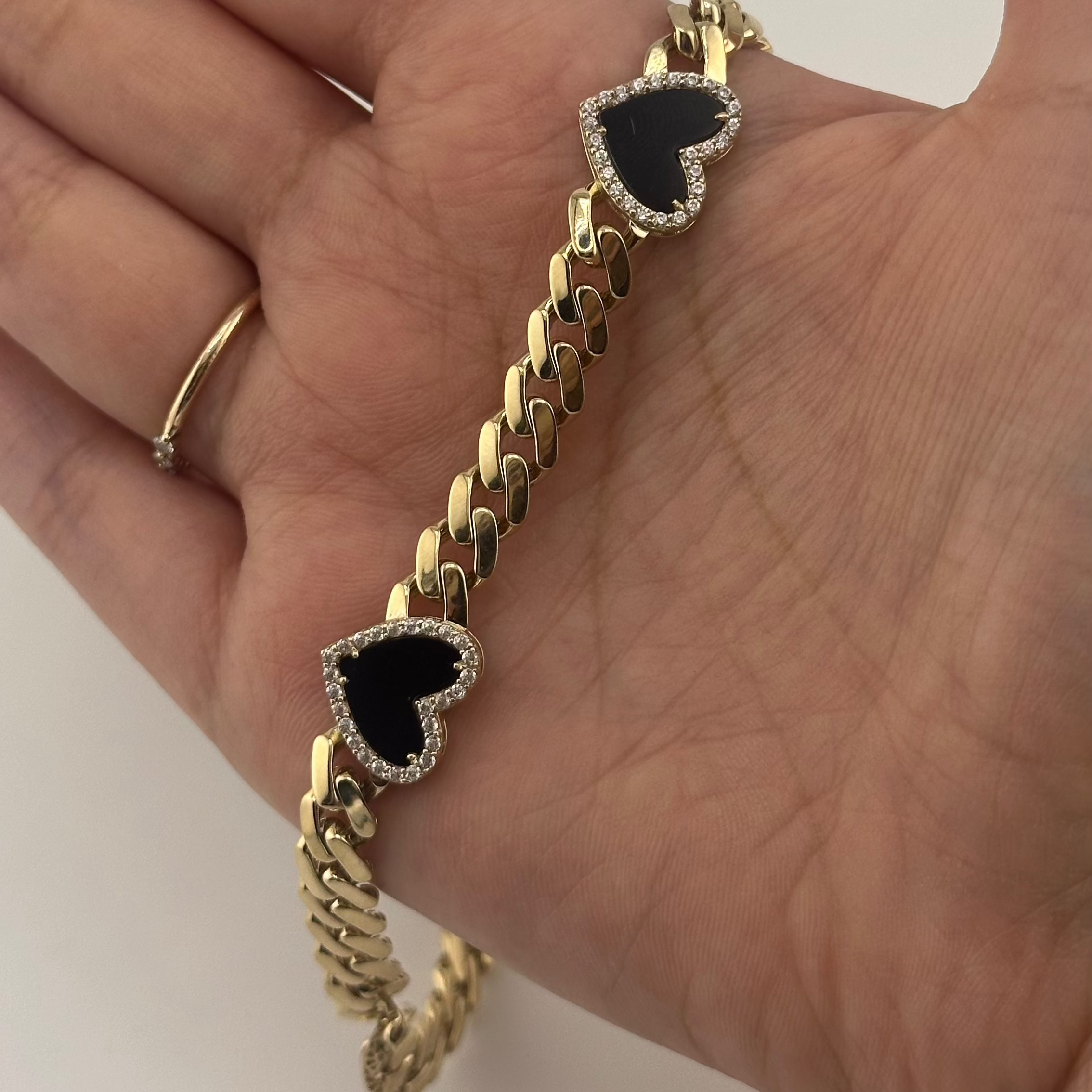 10K Black Heart Cuban Chain